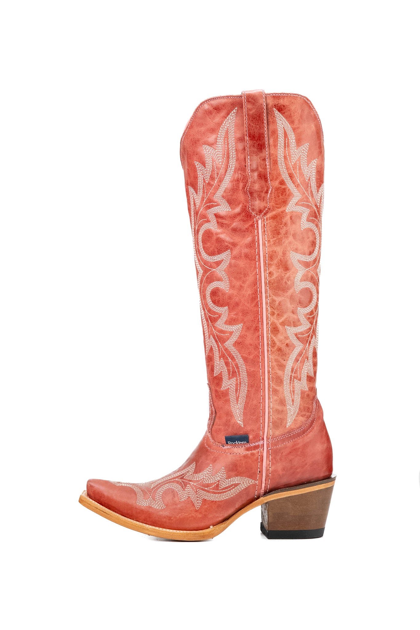 Odette Tall Snip Toe Cowgirl Boots for Women - Western Riding Boots with Pointed Toe & Stacked Heel | Perfect for Country Dancing, Rodeo Events & Fashion Outfits