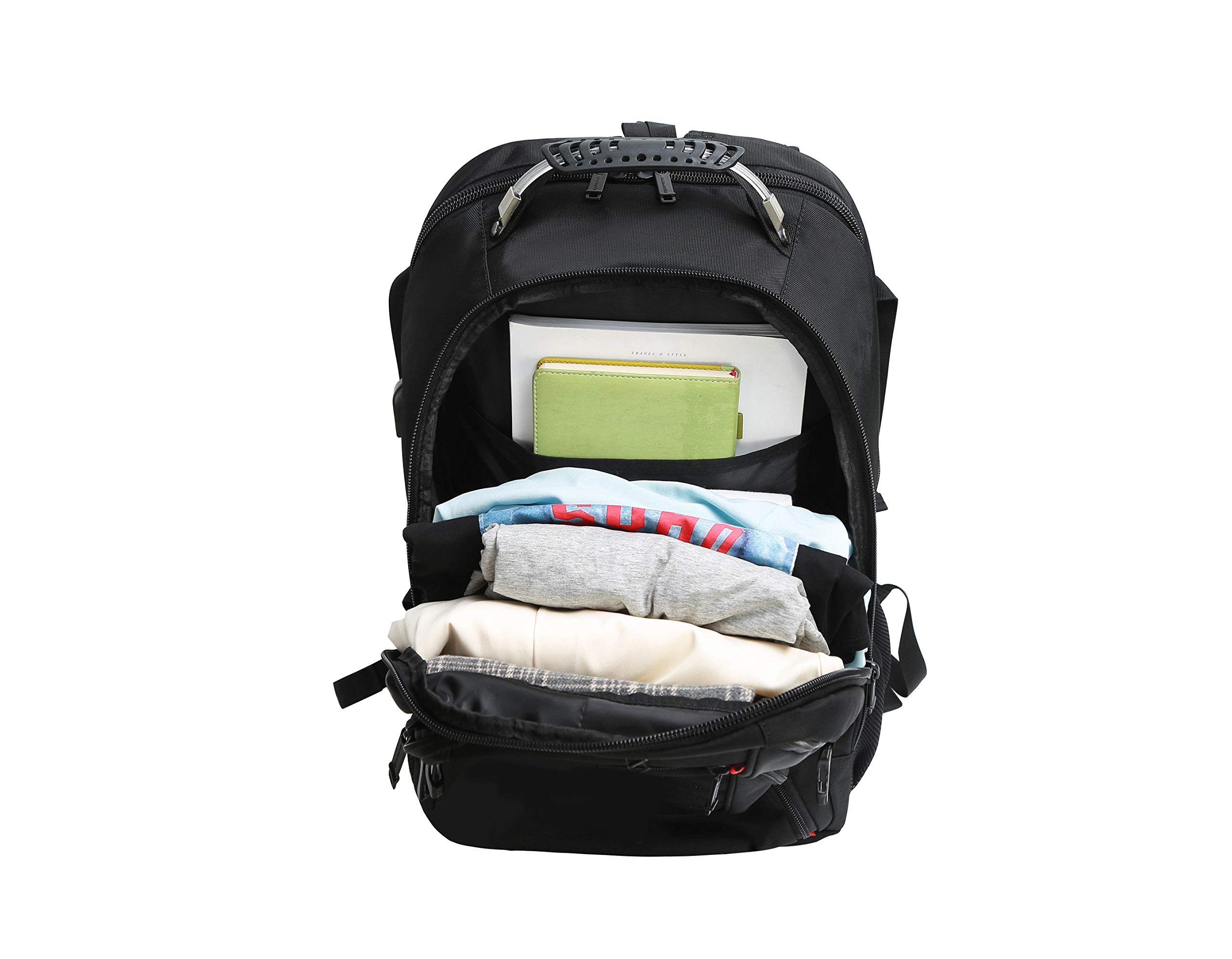 19 Inch Laptop Backpack with USB Charging Port - Large 50L Waterproof Travel Backpack for Men & Women - Perfect for Business, College, Commuting & Airplane Carry-On