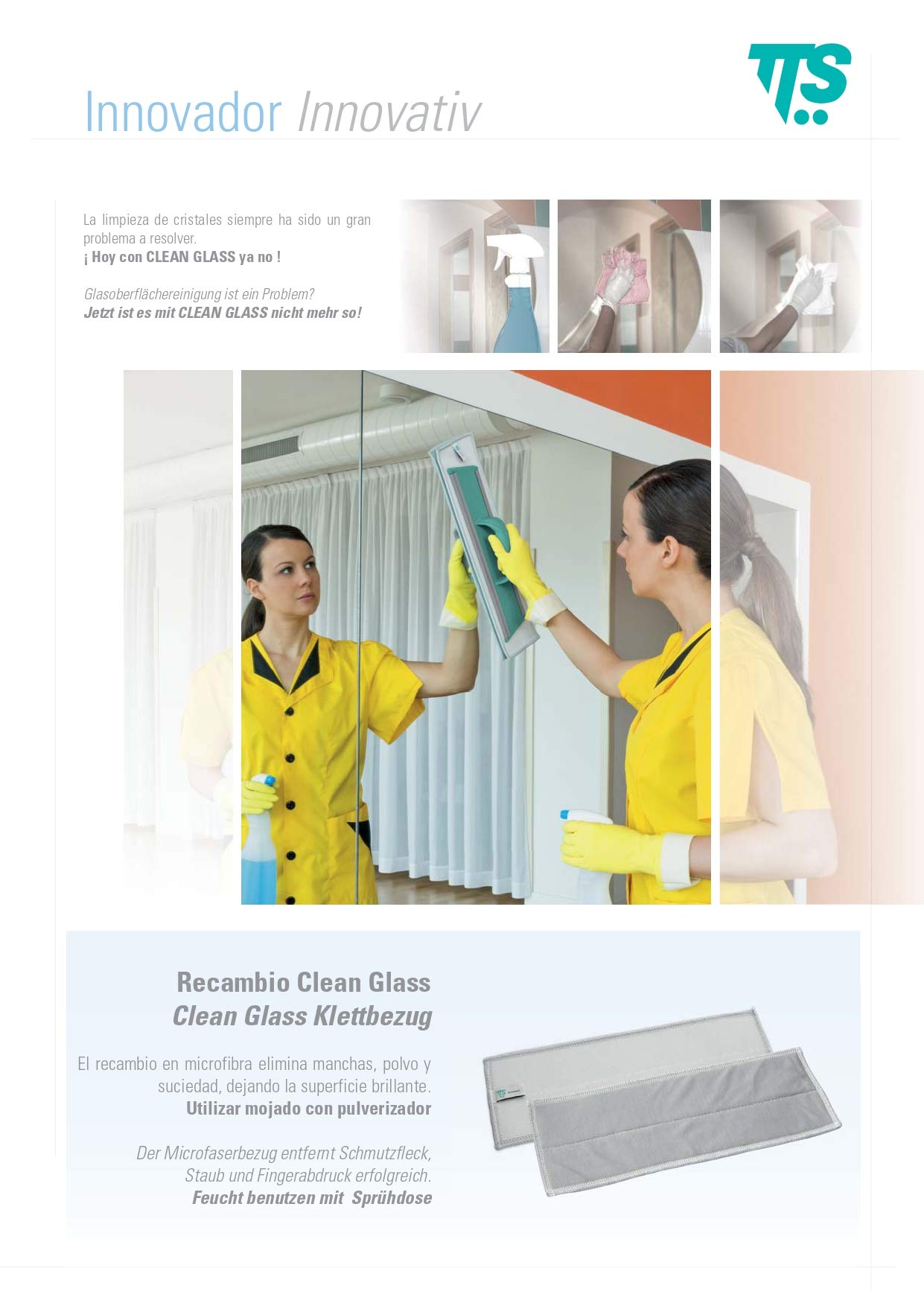 Microfiber Glass Cleaning Cloth 30cm - Grey for Streak-Free Shine