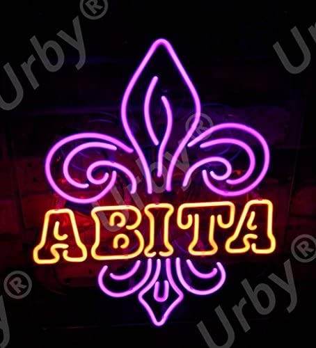 HOLTEEZ 19in Abita Beer Neon Sign - Acrylic Panel Pub Light for Bars, Man Caves & Businesses - Vibrant Glass Neon Lamp (FE02) - Perfect for Home Bars, Taverns, Game Rooms & Retail Stores