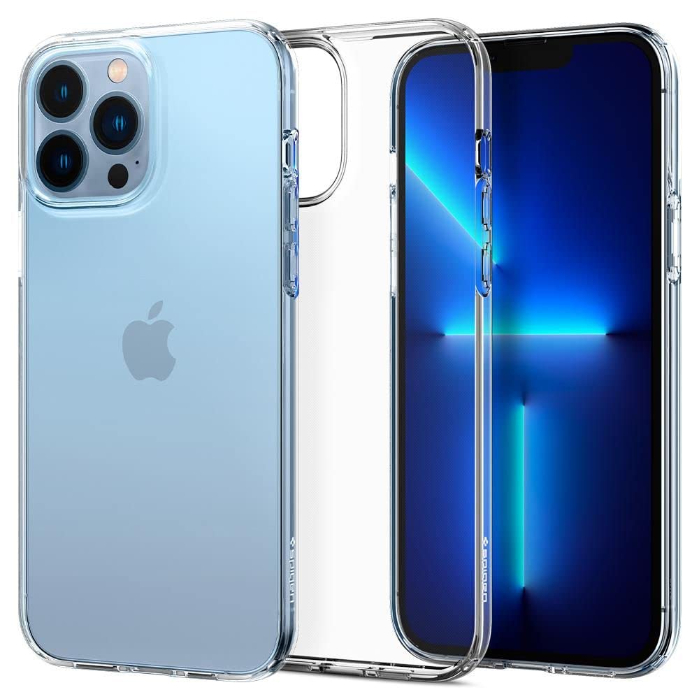 Spigen Crystal Flex iPhone 13 Pro Case (2021) - Crystal Clear Protective Cover | Slim Fit, Shockproof & Scratch Resistant | Perfect for Everyday Use, Travel & Outdoor Activities