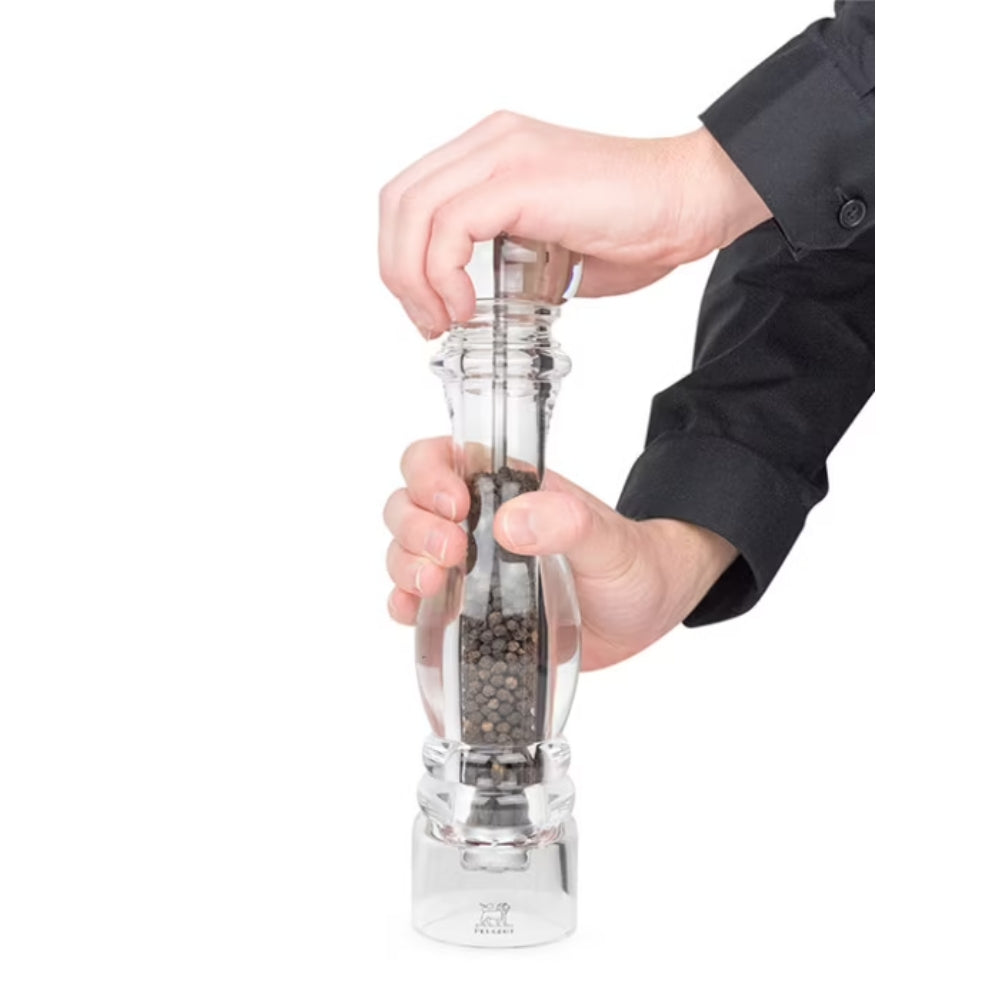 Peugeot Nancy 12-Inch Acrylic Peppermill - Premium Salt and Pepper Grinder Set for Kitchen & Dining - Perfect for Home Cooking, Restaurants, and Gifting