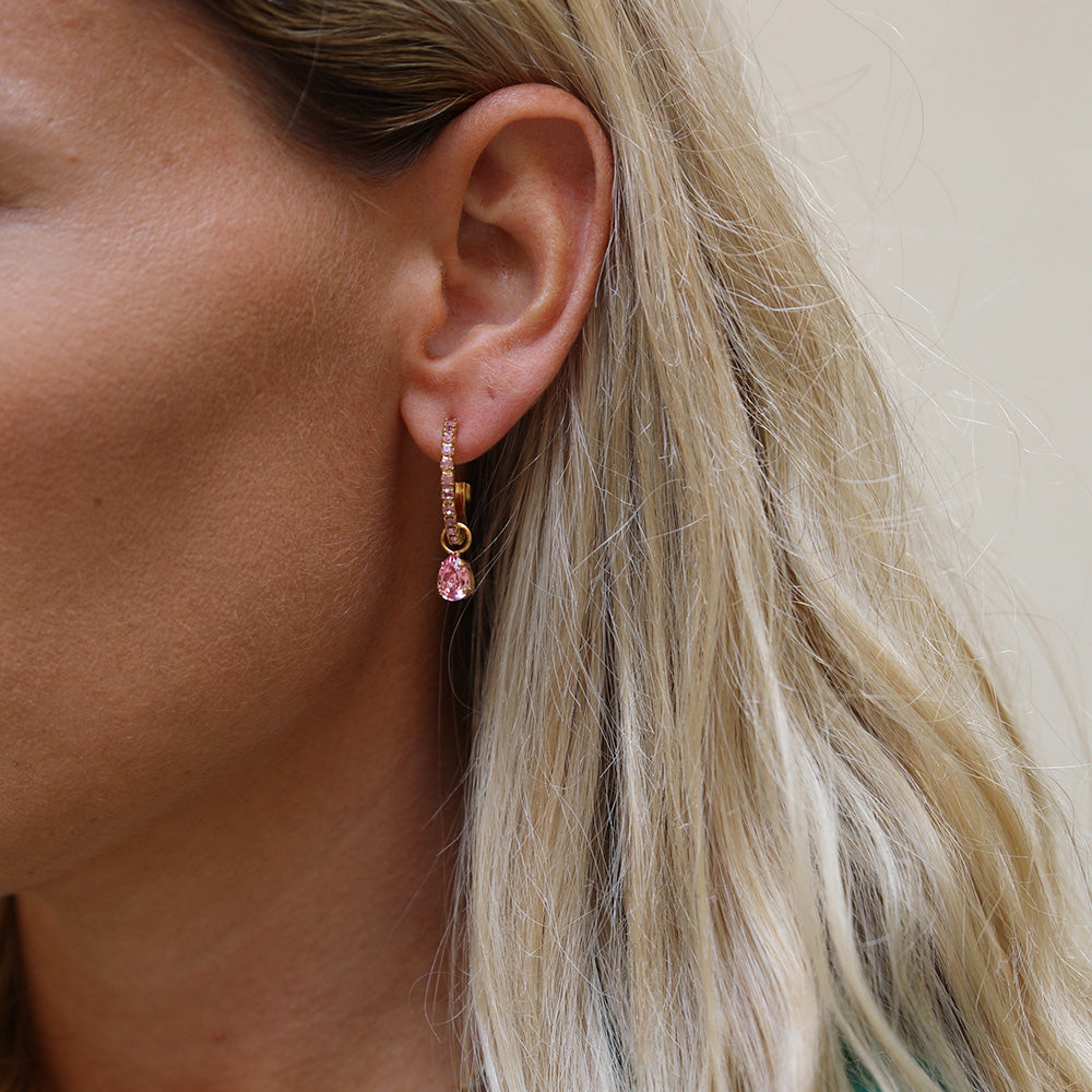 Elegant Tracy Loop Earrings in Light Rose Gold - Perfect for Everyday Wear, Parties & Special Occasions