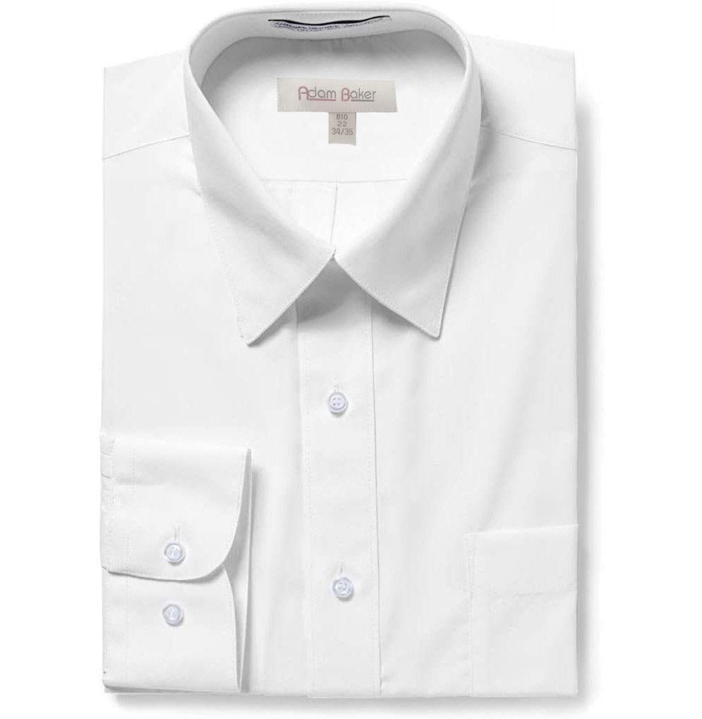 Adam Baker Men’s Big & Tall Long Sleeve Dress Shirt - French Cuff & Button Cuff Formal Shirt for Business, Office & Special Occasions