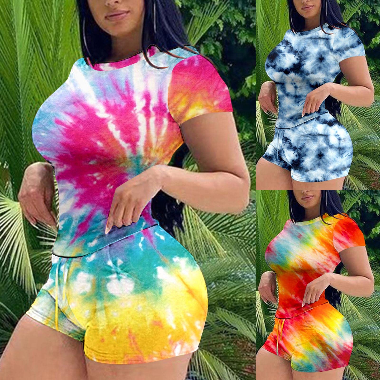 Rvidbe Women's 2023 Summer 2-Piece Outfit Set - Sleeveless Shirt & Shorts Pants | Business Casual & Dressy Spring/Summer Fashion | Perfect for Office, Vacation & Outdoor Activities