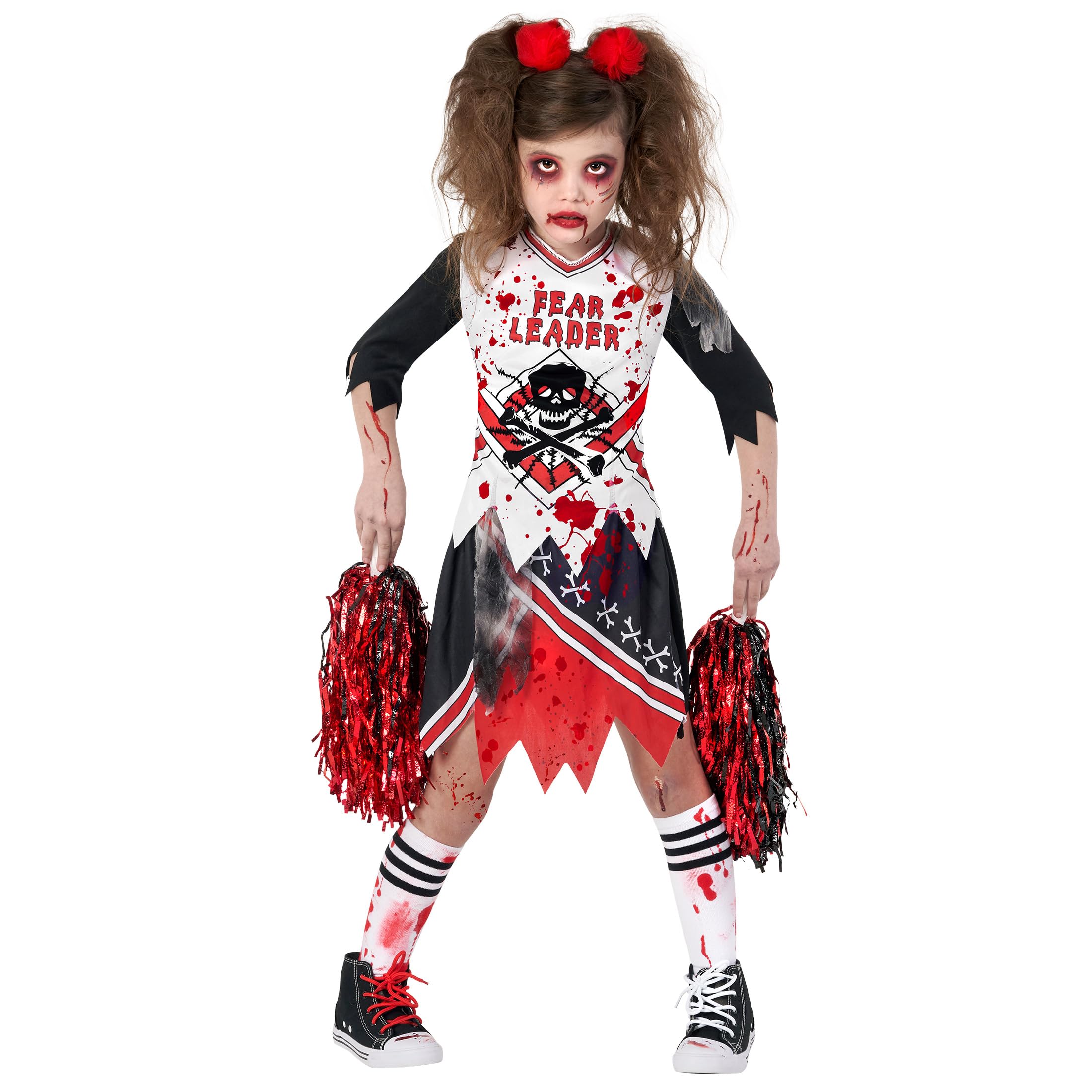 Scary Zombie Cheerleader Halloween Costume for Girls | Morph Zombie Fearleader Outfit | Perfect for Halloween Parties, Trick-or-Treating & Cosplay