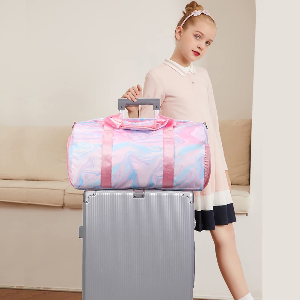 Waterproof Travel Duffle Bag for Women - Lightweight Gym Bag with Shoe Compartment for Sports, Dance, Yoga & Weekend Getaways - Perfect Carry-On Overnight Bag for Fitness, Travel & Workout Essentials