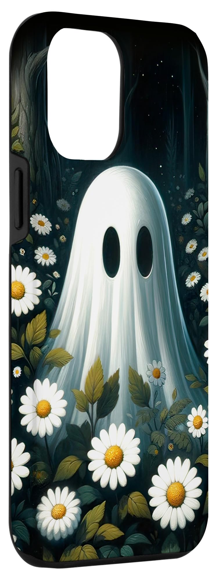 iPhone 15 Pro Max Ghost Forest Halloween Case - Dark Academia Aesthetic Phone Cover for Spooky Season, Fall Decor & Gothic Lover Gift