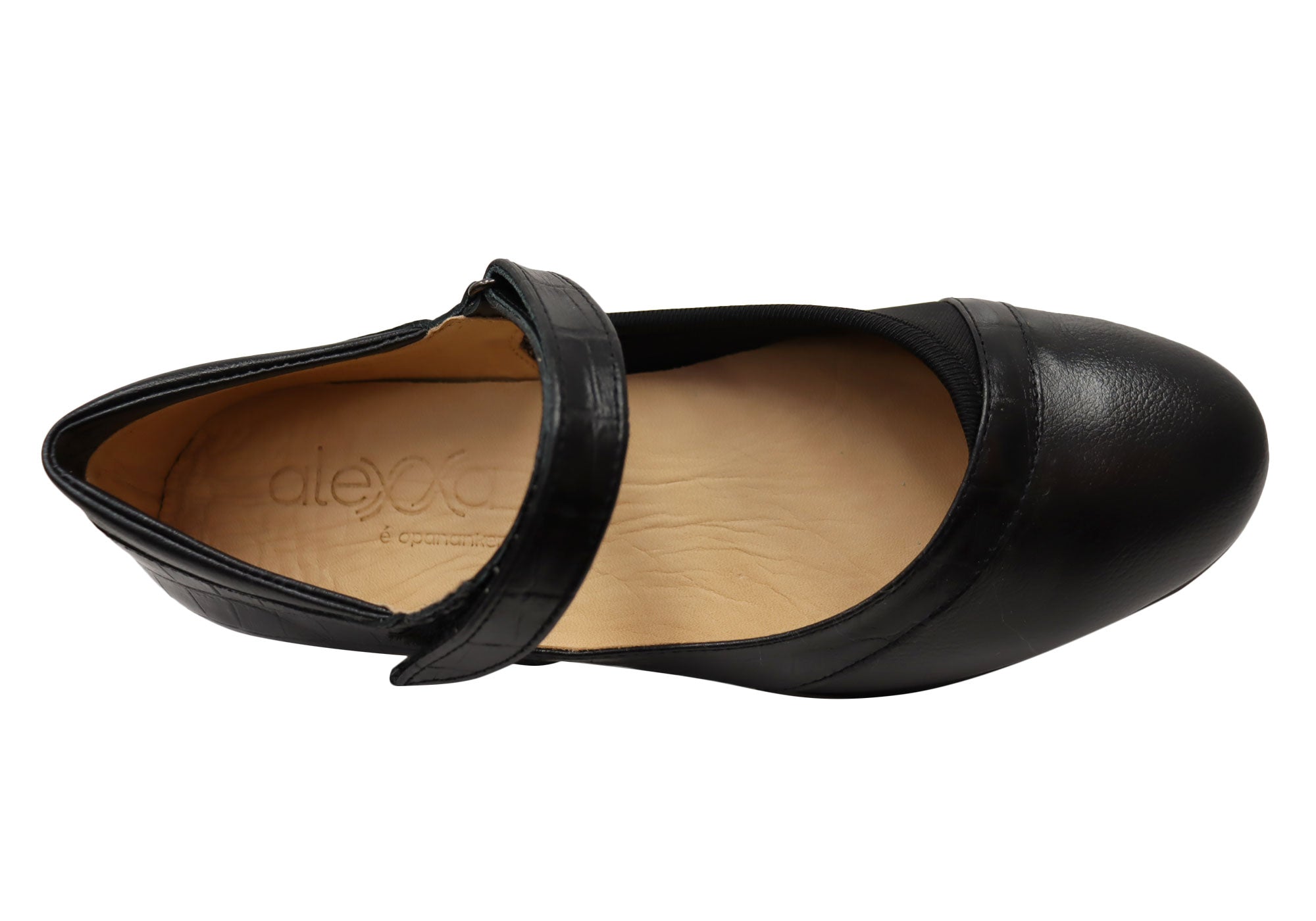 Opananken Mindy Women's Comfortable Brazilian Leather Mary Jane Shoes - Stylish & Supportive for Work, Travel & Everyday Wear