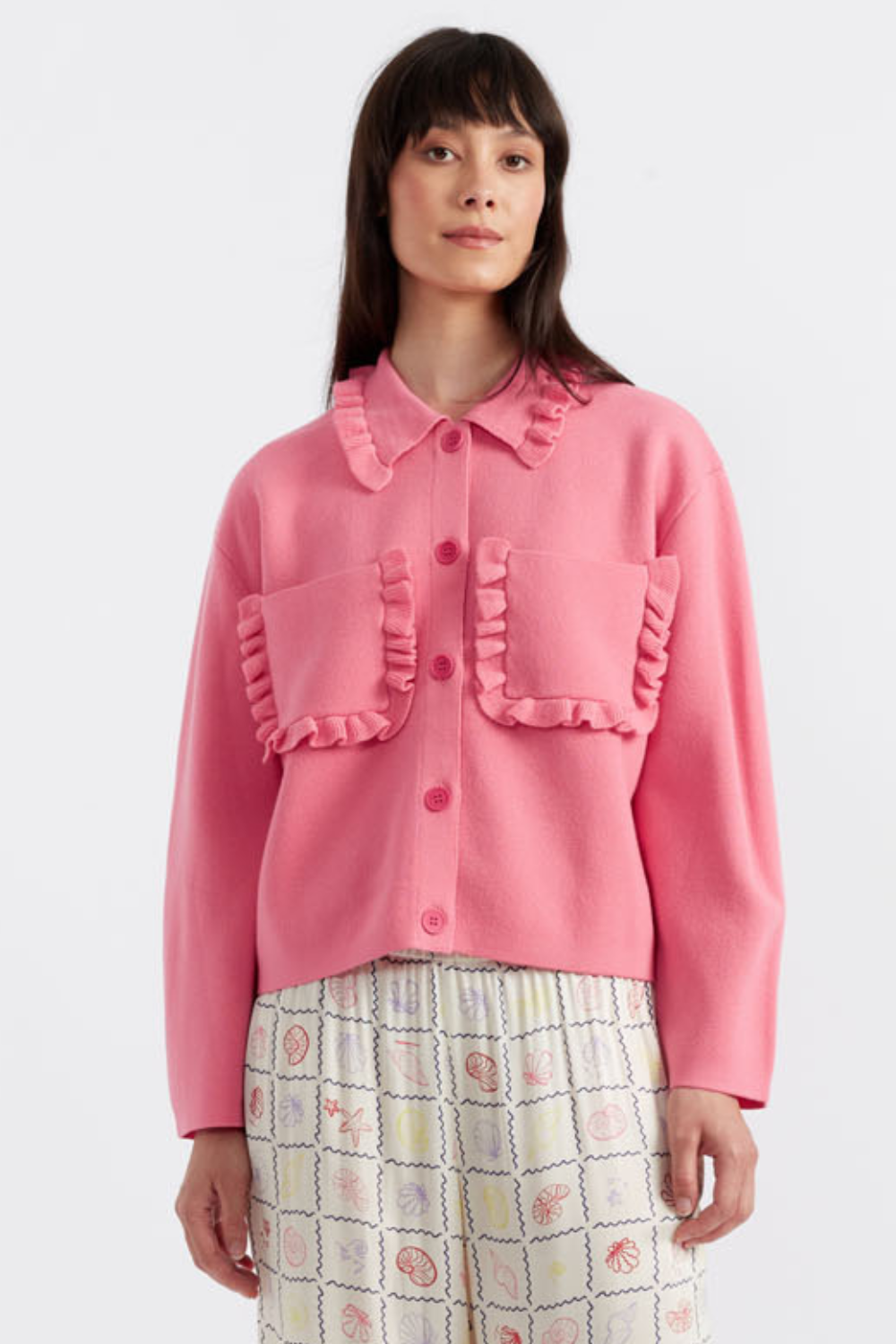 Pink Merino Wool Sea Breeze Jacket for Women - Lightweight Windbreaker for Outdoor Activities, Travel & Spring Fashion