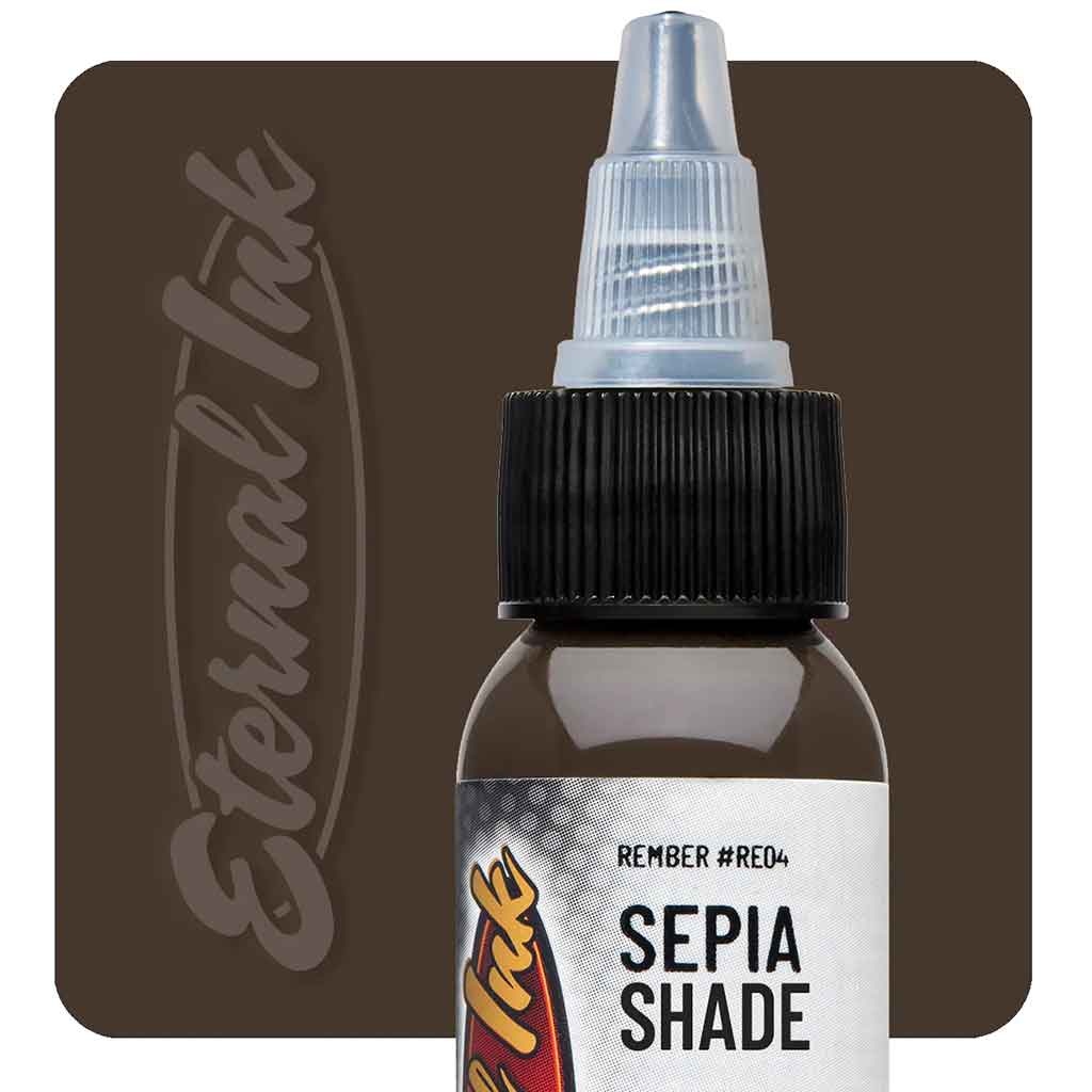 Sepia Shade Eternal Ink - 1oz Bottle for Calligraphy, Fountain Pens & Art Projects | Premium Quality, Long-lasting Ink