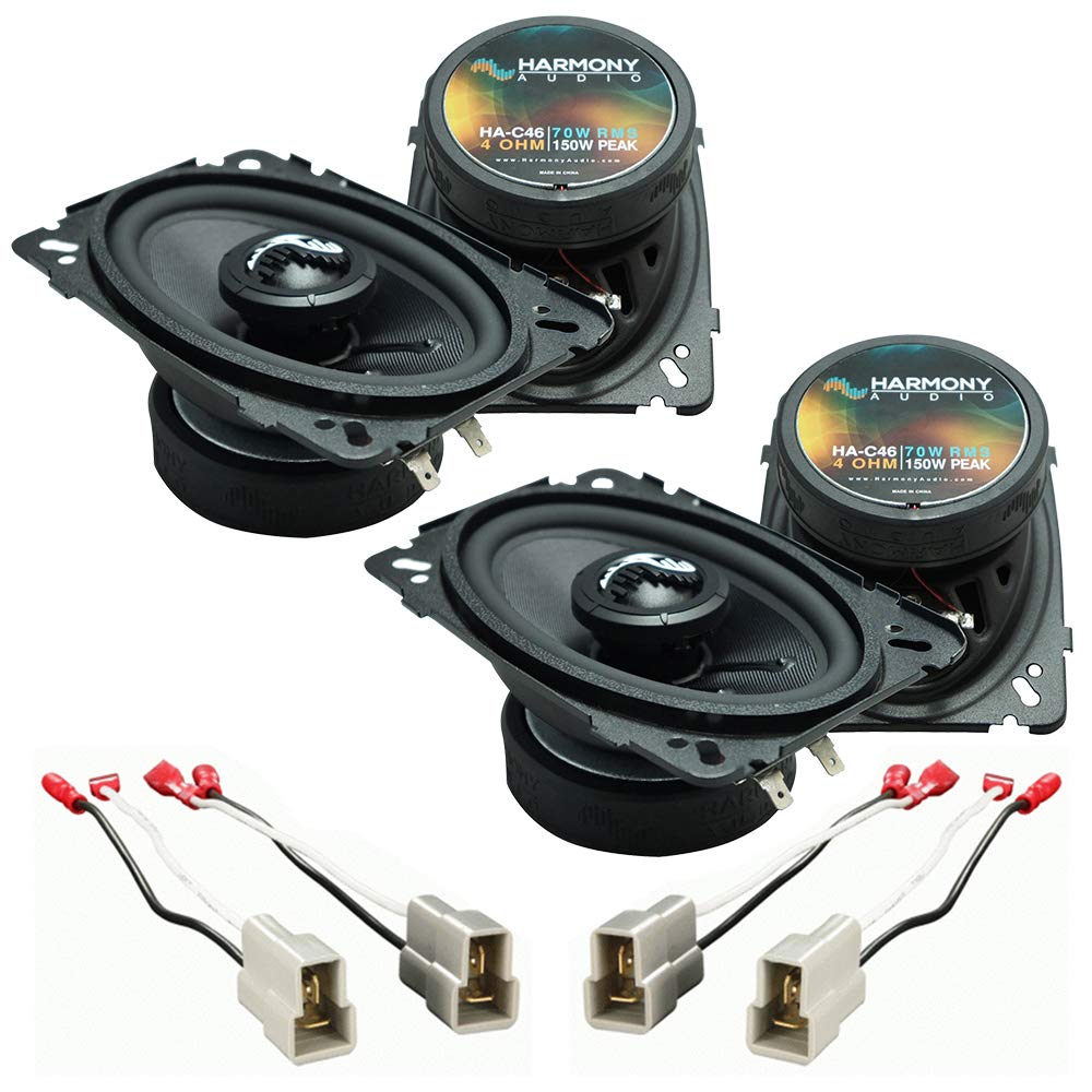 Harmony Audio HA-C46 Premium Speaker Bundle (2-Pack) - OEM Replacement for Volkswagen Quantum 1982-1988 | Car Audio Upgrade for Enhanced Sound Quality | Perfect for Road Trips & Music Lovers
