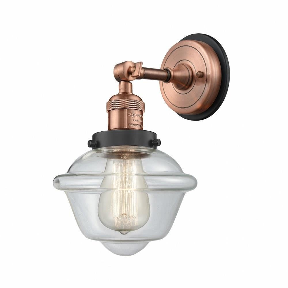 Franklin Restoration Collection 203BP-ACBK-G532 Modern Wall Sconce Light Fixture - Vintage Industrial Style for Living Room, Bedroom, or Hallway Lighting Decor