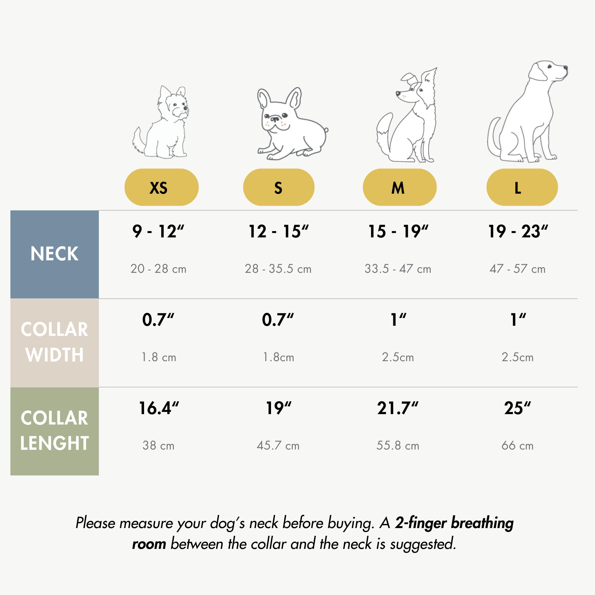Vegan Soft Leather Dog Collar - Handmade Adjustable Padded Round Collar for Small, Medium & Large Dogs | Beige | Comfortable & Durable Pet Accessory for Daily Walks, Training & Outdoor Adventures