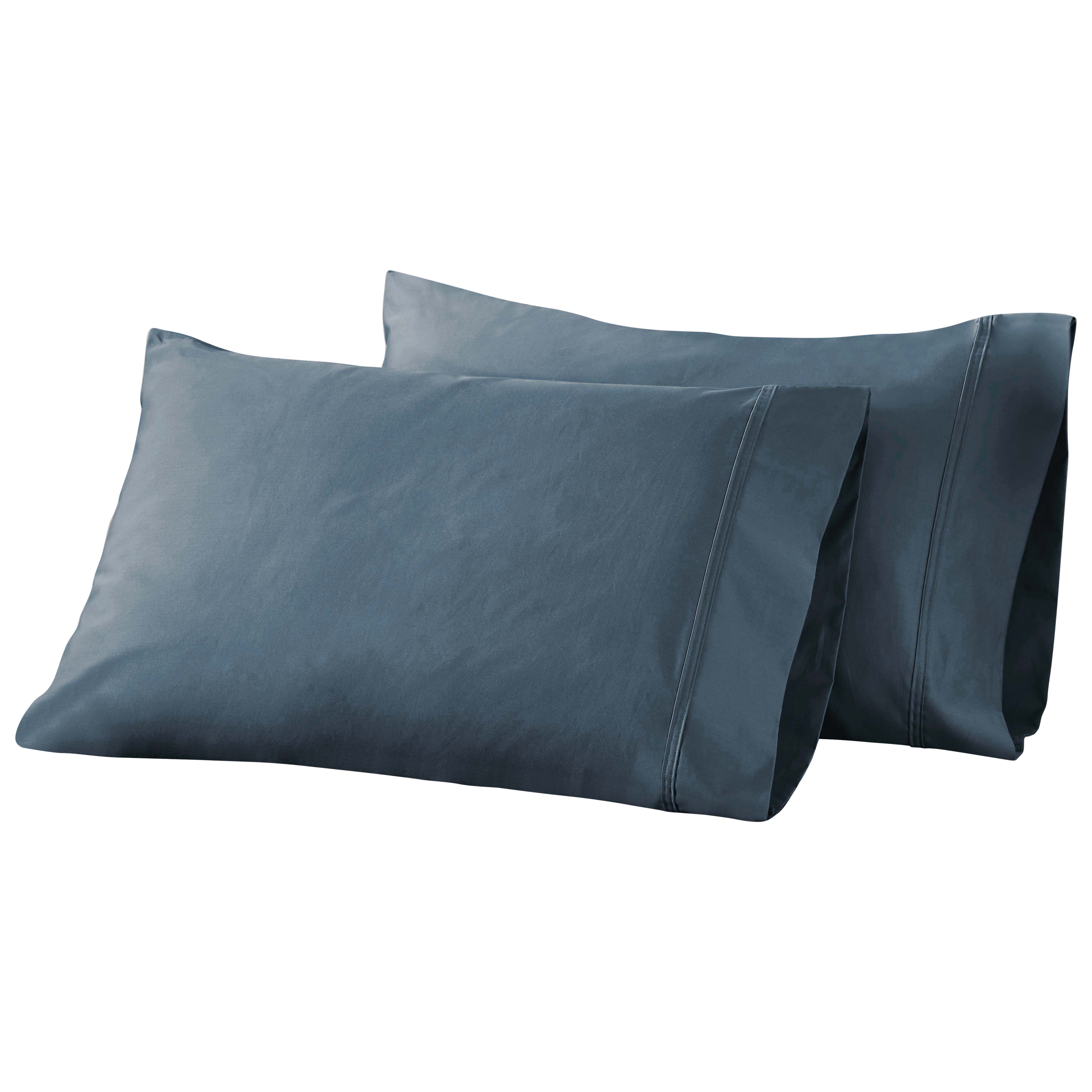 Premium 850 Thread Count 100% Cotton Solid Pillowcase Set of 2 - Ultra Soft & Breathable Bedding for Side Sleepers, Hotel Luxury Home Decor (White, Standard Size) - Perfect for Master Bedrooms, Guest Rooms & Airbnb Stays