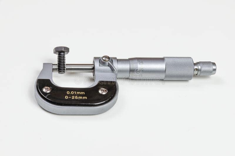 0-25mm Outside Micrometer - Precision Measuring Tool for Metalworking, Machining & Engineering - Digital Screw Gauge with Carbide Tips - Perfect for Workshop, Quality Control & DIY Projects