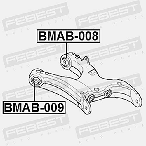 Febest BMAB-008 Rear Lower Arm Bushing - OEM 33326770951 Replacement Part - Perfect for BMW Suspension Repair & Maintenance