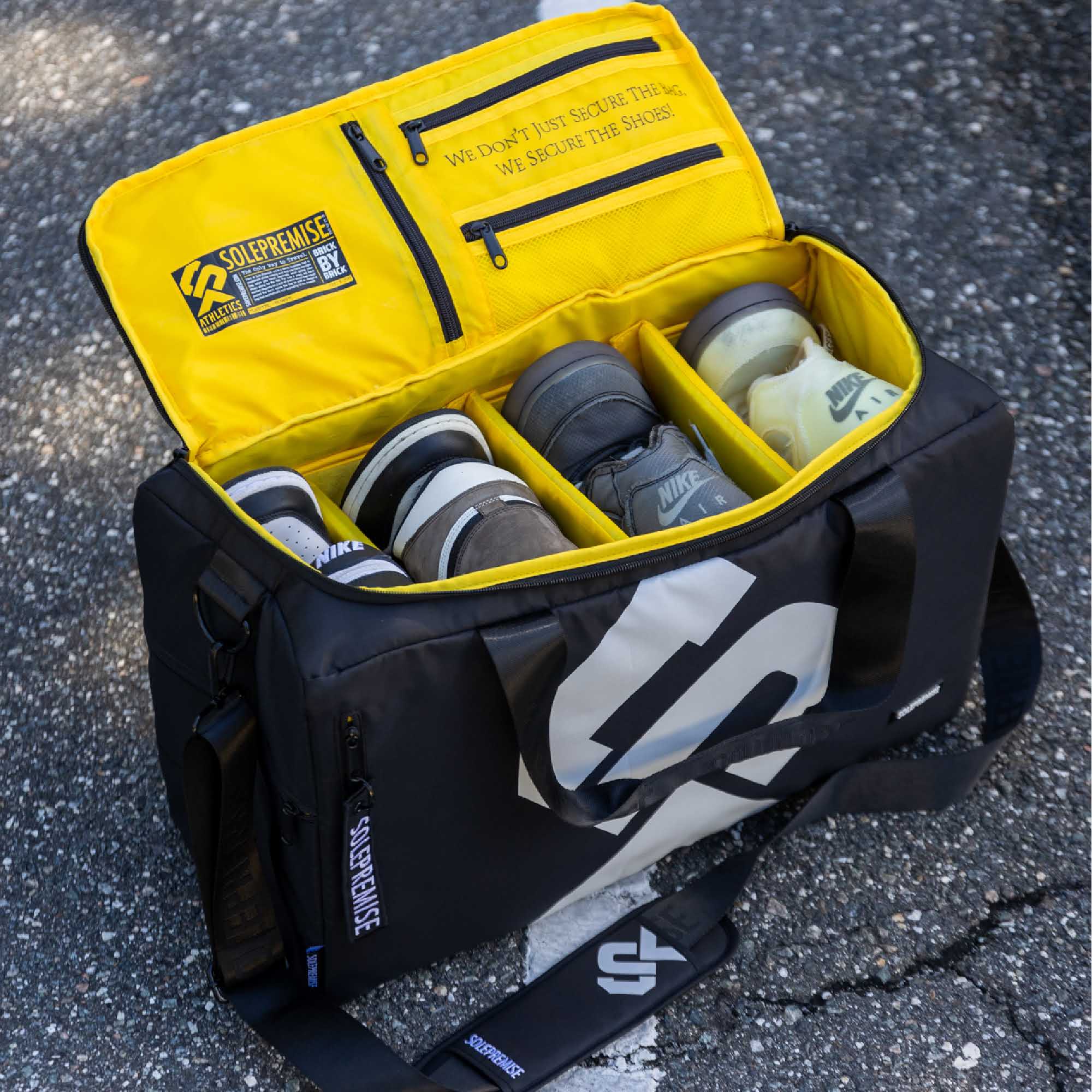 Mystery Sneaker Duffle Bag - Waterproof Travel Gym Bag for Men & Women - Perfect for Sports, Gym, Travel & Workout Essentials Storage