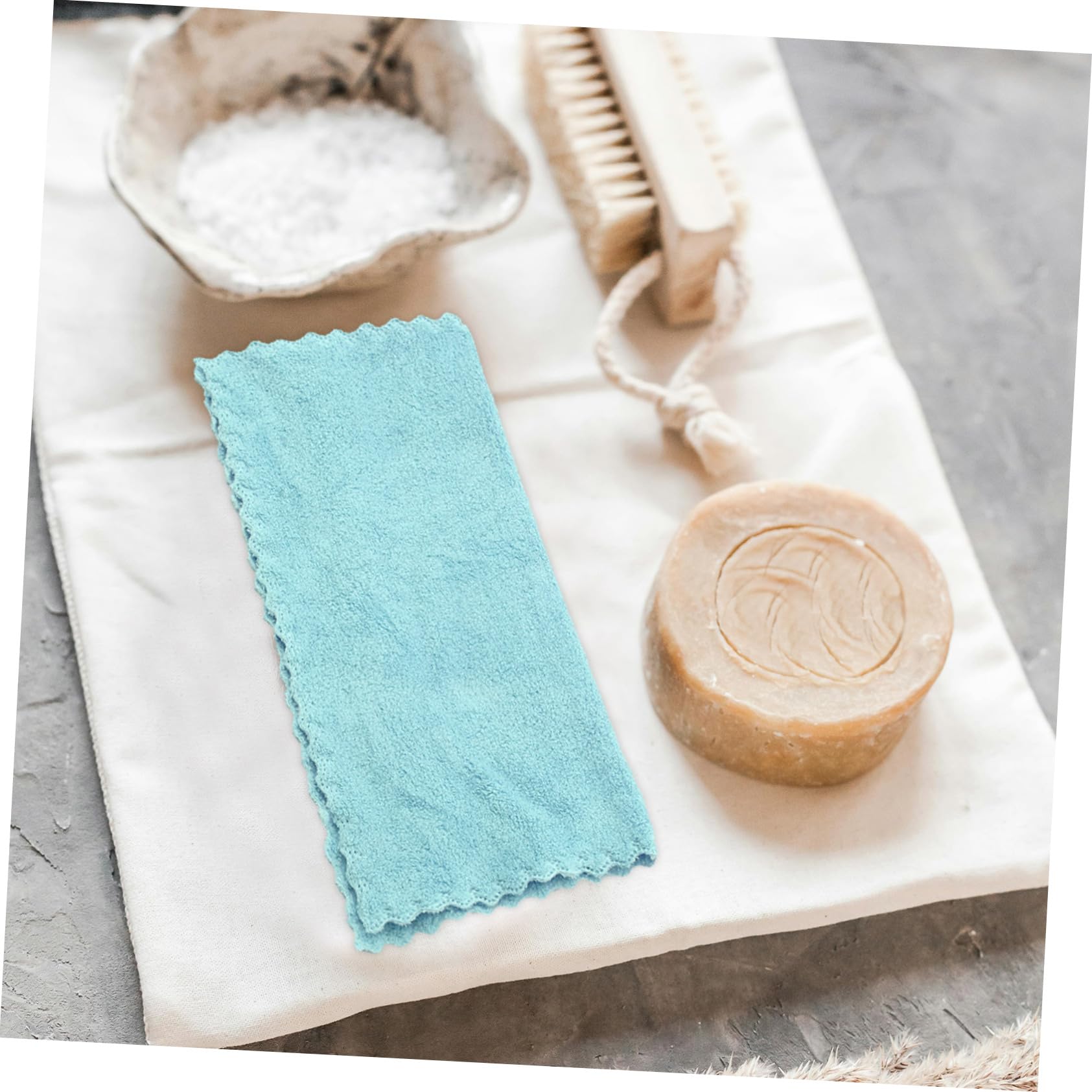 8-Piece Coral Fleece Baby Washcloths Set - Organic Cotton Bath Towels for Face, Hands & Bathing | Soft & Quick-Drying Polyester Towels for Infants, Kids & Adults | Perfect for Bathroom, Spa, Travel & Window Cleaning