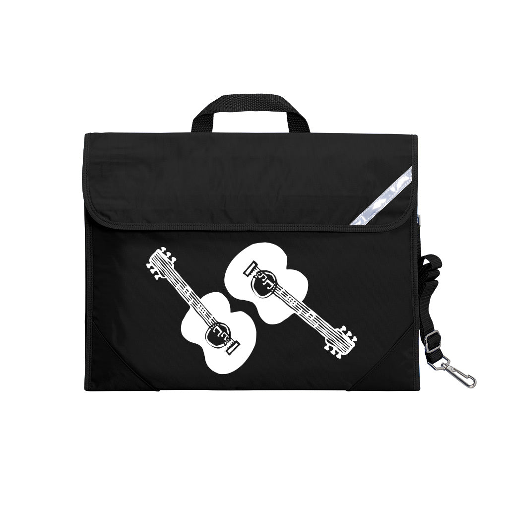 Quartet Guitar Music Bag - Durable & Lightweight Gig Bag for Acoustic & Electric Guitars - Perfect for Band Practice, Concerts & Travel