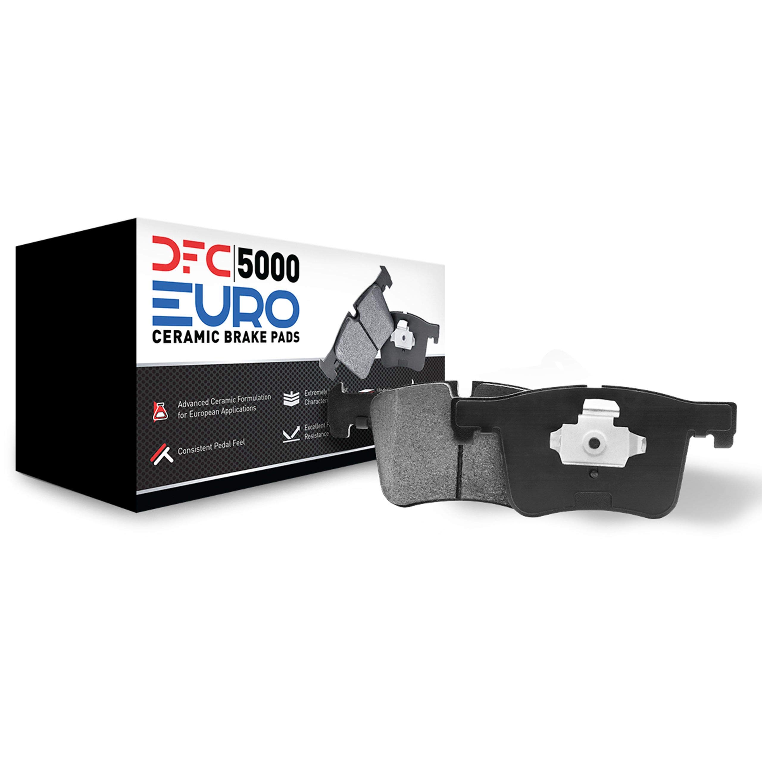 Dynamic Friction Company 5000 Euro Ceramic Front Brake Pads and Rotors Kit – High Performance Automotive Brake Replacement for Sedans, SUVs & Trucks – Perfect for Daily Commuting, Highway Driving & Heavy Loads