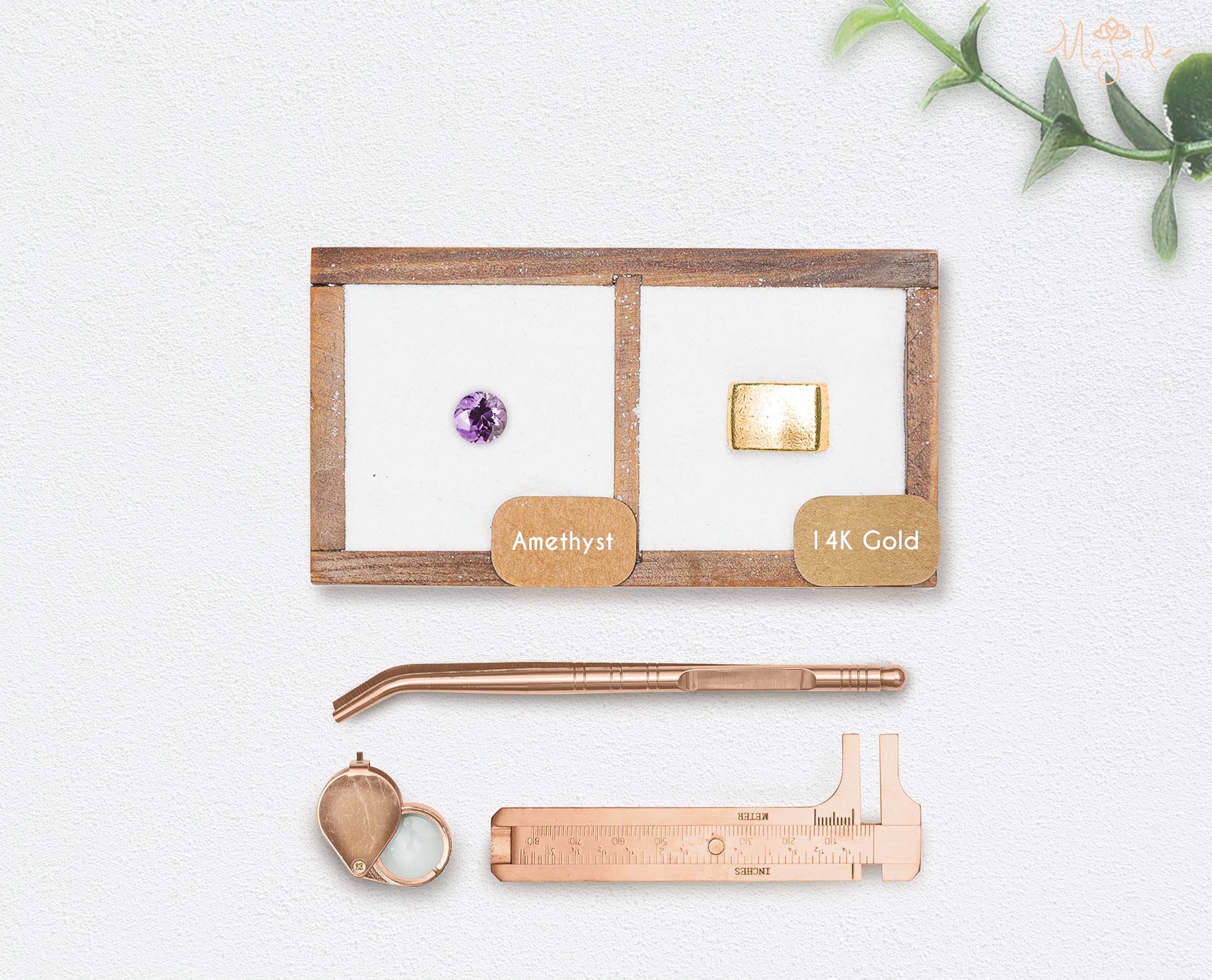 Amethyst Gold Wedding Ring for Women - Unique Halo Karma Engagement Ring Band - Simple Open Circle Alternative Wedding Ring - Perfect for Bridal Jewelry, Anniversary Gifts & Special Occasions