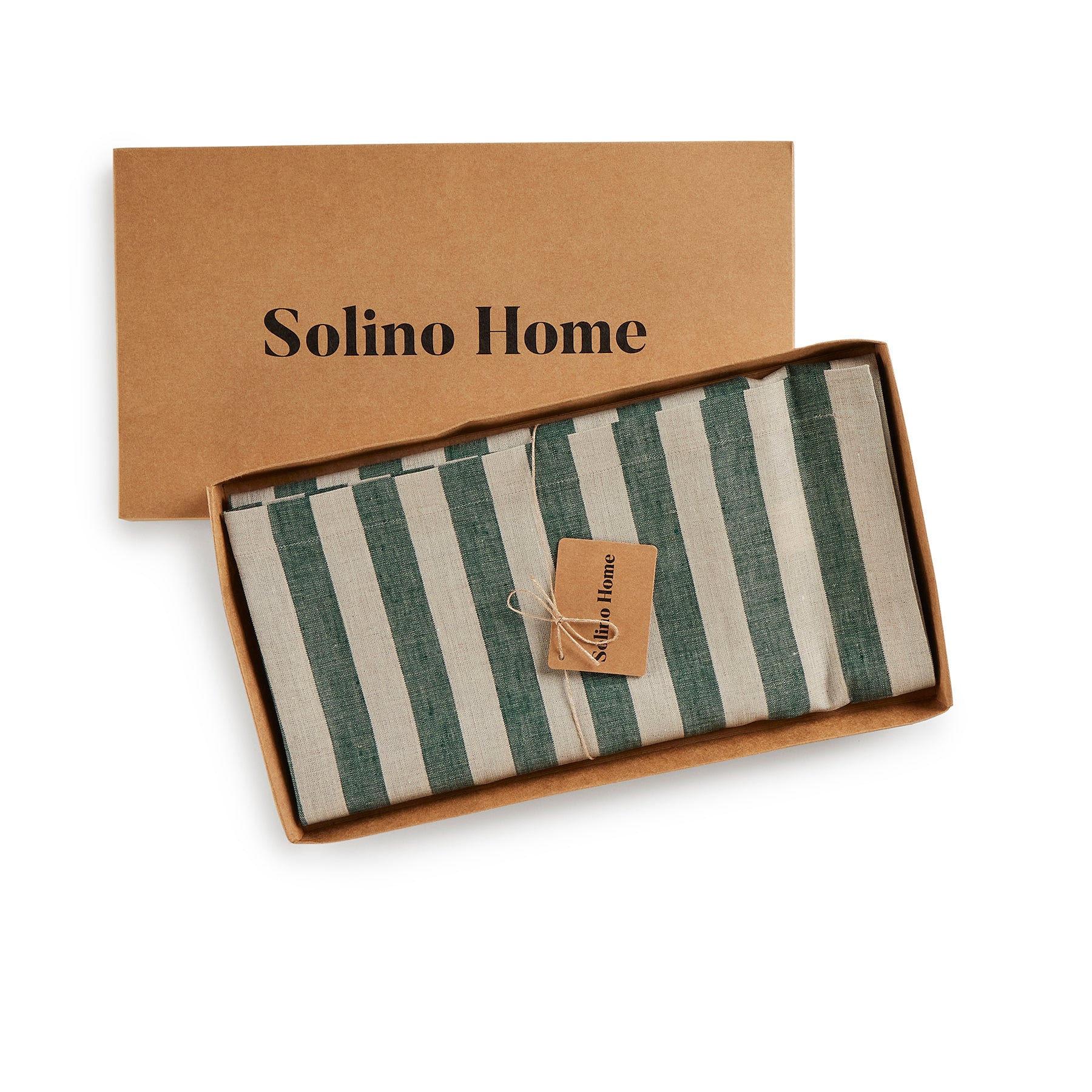 Sorrento Striped Tablecloth - Waterproof & Wrinkle-Free Table Cover for Dining Room, Kitchen, and Outdoor Picnics