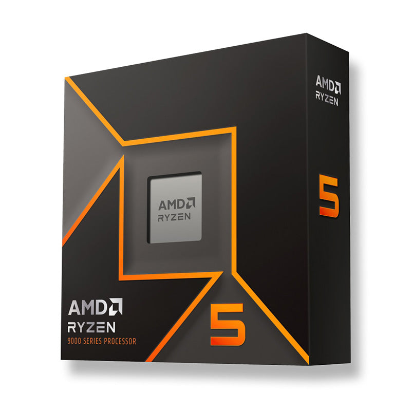 AMD Ryzen 5 9600X 6-Core AM5 Desktop Processor 5.40GHz - 100-100001405WOF - Perfect for Gaming, Streaming & Content Creation PCs