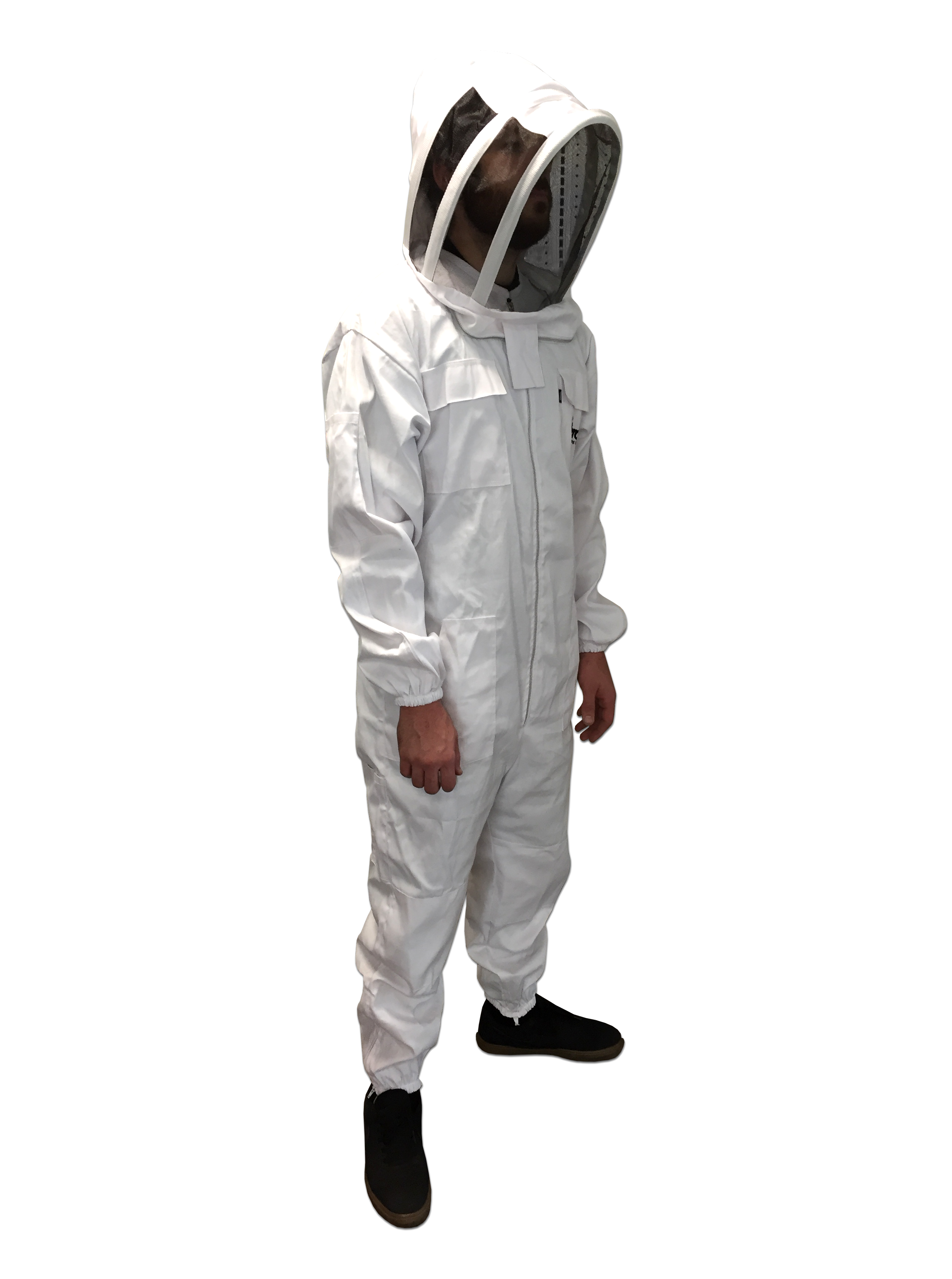 Professional Beekeeping Suit - 100% Cotton & Polyester Blend Beekeeper Jacket with Veil - Durable & Breathable for Beekeeping, Honey Harvesting & Outdoor Protection