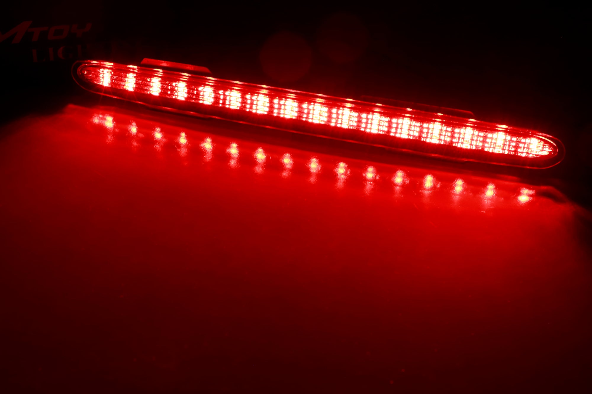 Euro Clear Lens Full LED Trunk Lid 3rd Brake Light for 2003-2012 Mercedes R230 SL Class - Upgrade Your Car's Safety & Style for Night Driving