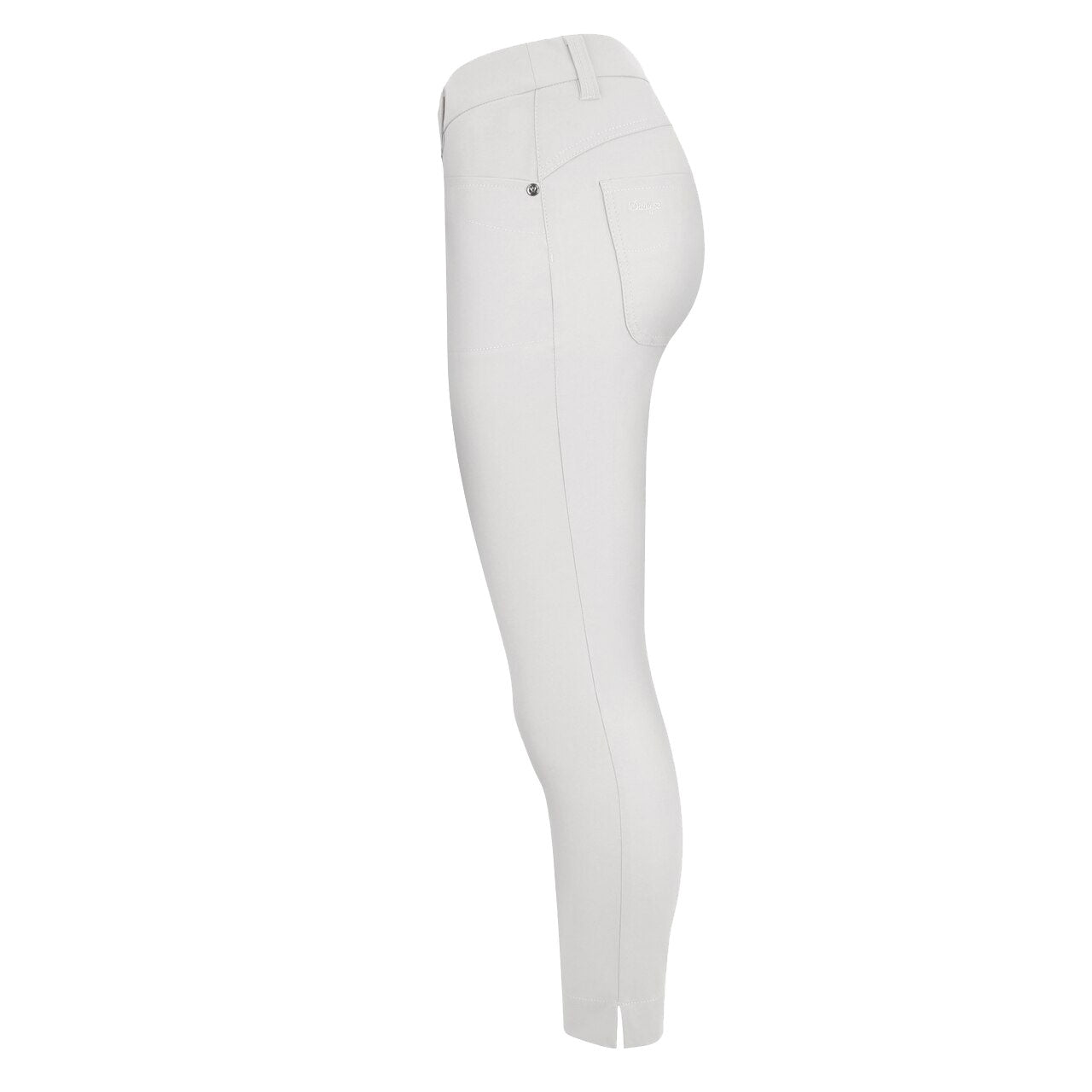 Women's High-Waisted Golf Pants with Pearl Accents - Moisture-Wicking & Stretchable for Daily Sports & Outdoor Activities