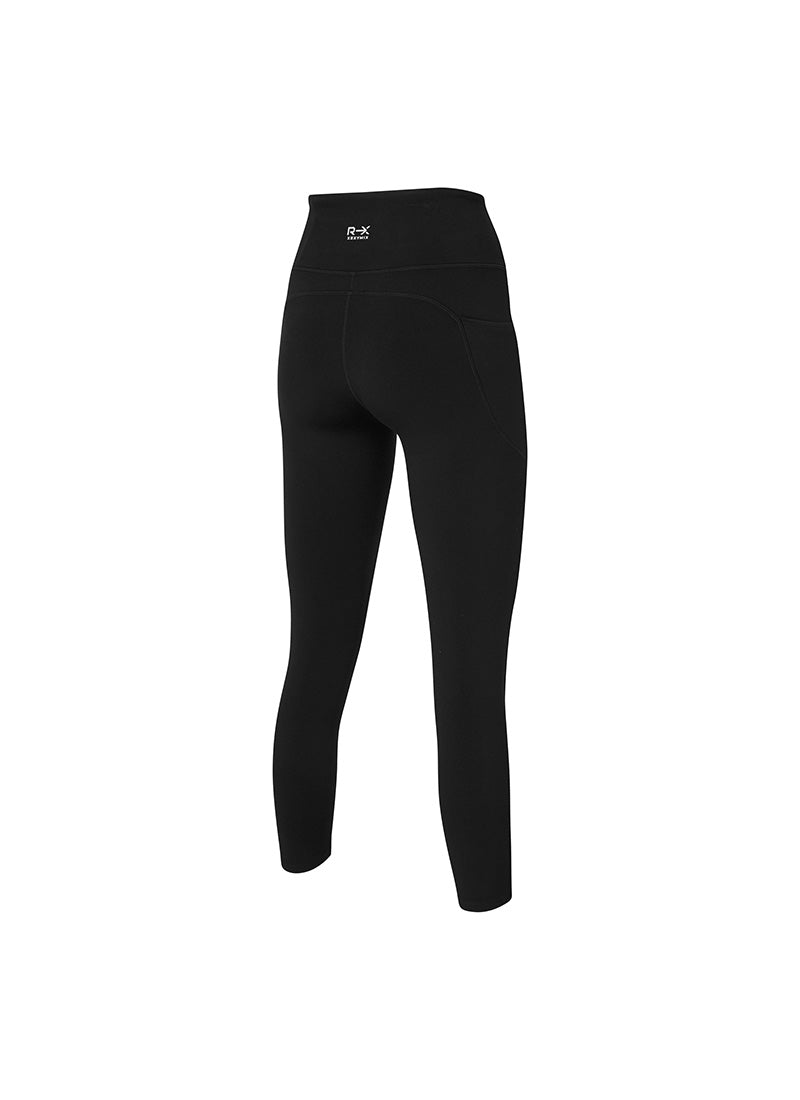 RX Black Label 360N Multi Pocket Leggings for Women - High Waisted Yoga Pants with Side Pockets - Perfect for Running, Gym, Workout & Travel