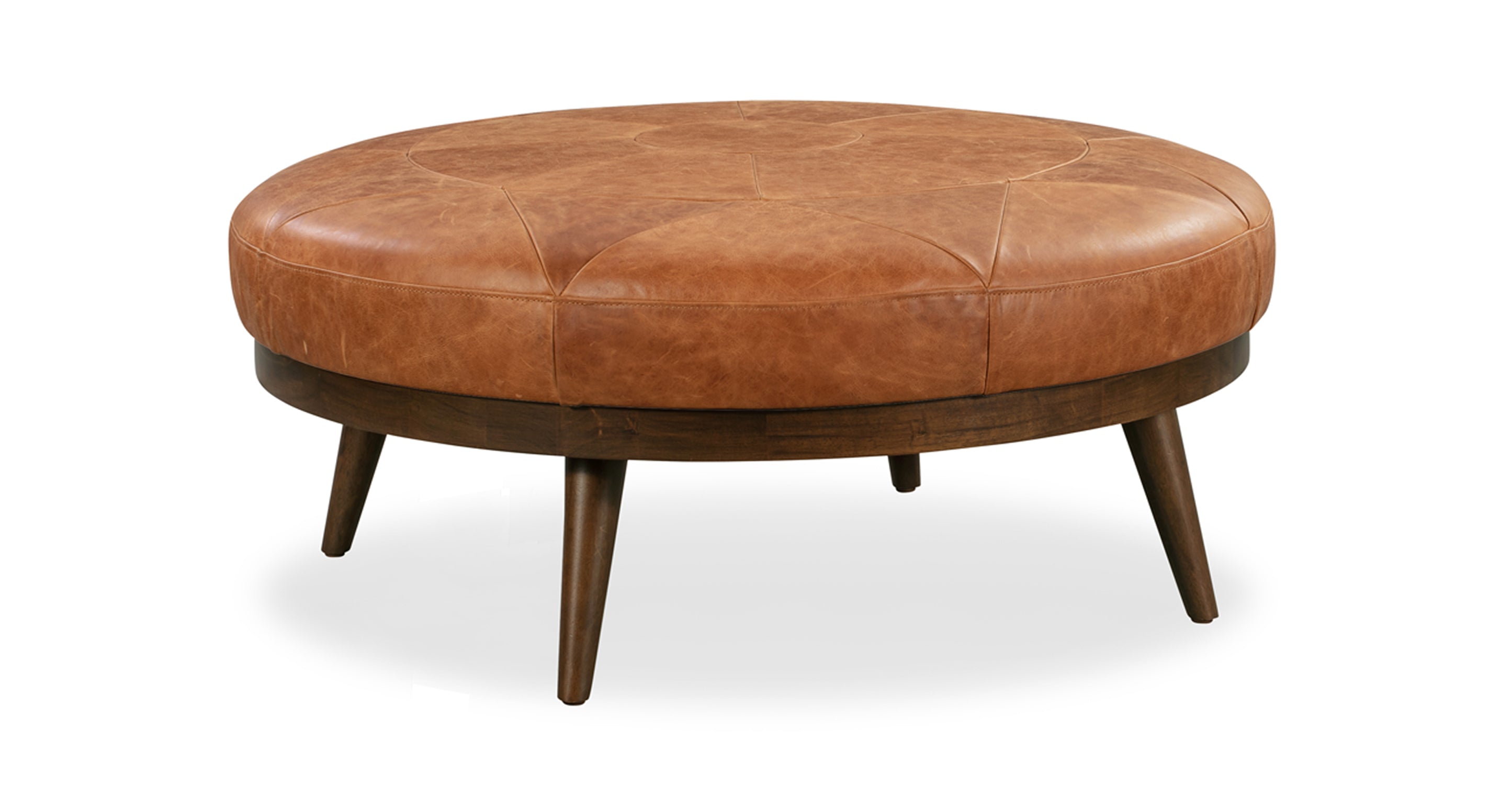 Premium Gio Leather Ottoman - Soft & Durable Footrest, Storage Bench, Living Room Decor - Perfect for Home, Office & Lounge Relaxation