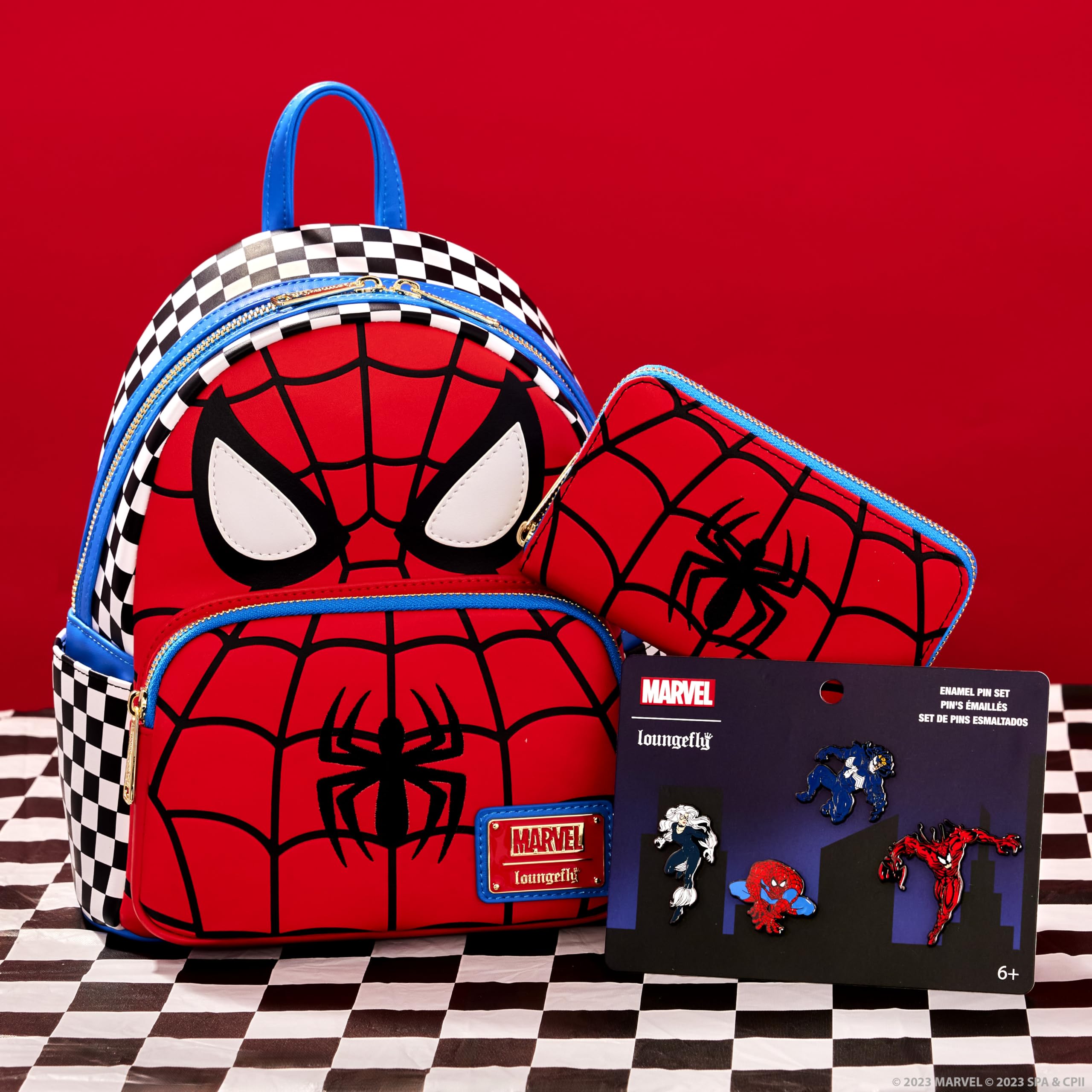 Loungefly Marvel Spider-Man Wallet - Amazon Exclusive | Stylish Superhero Wallet for Fans & Collectors | Perfect for Cosplay, Gifts & Everyday Use