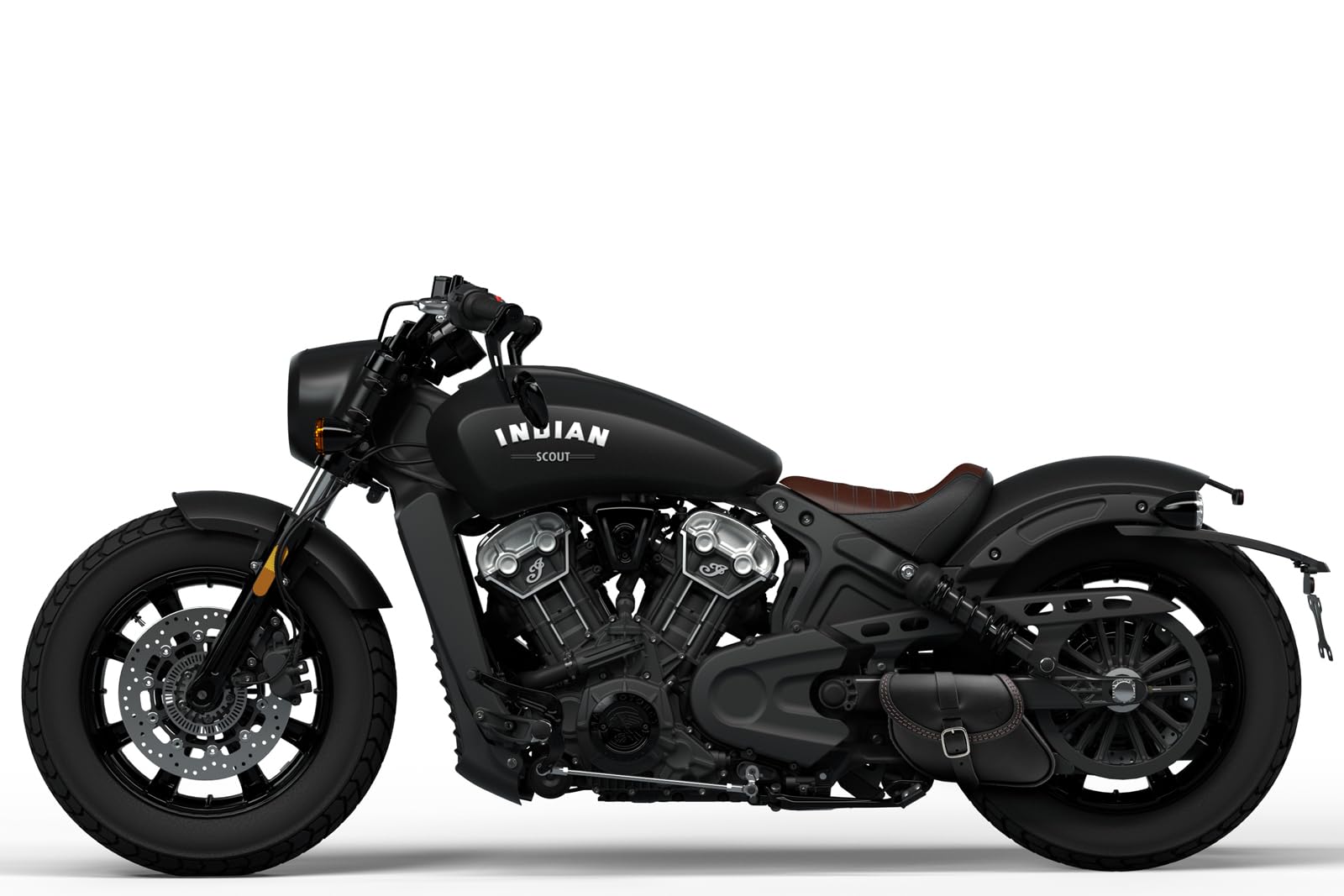 Premium Leather Swingarm Bag for 2015-2025 Indian Scout & Scout Bobber Motorcycles | Fits Scout 101, Scout Classic, Sport Scout & Super Scout Models | Brown Stitched Design | Perfect for Road Trips & Daily Commuting