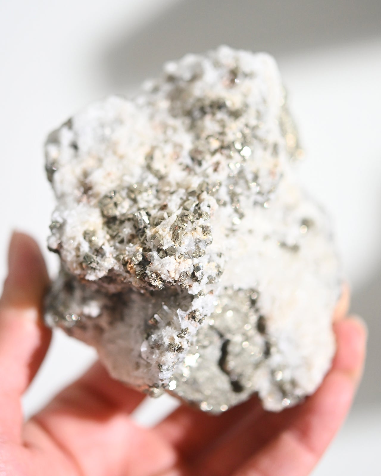 Natural Pyrite and Quartz Crystal Cluster - Healing Stones for Meditation, Home Decor, and Spiritual Gifts | Perfect for Yoga, Reiki, and Energy Work
