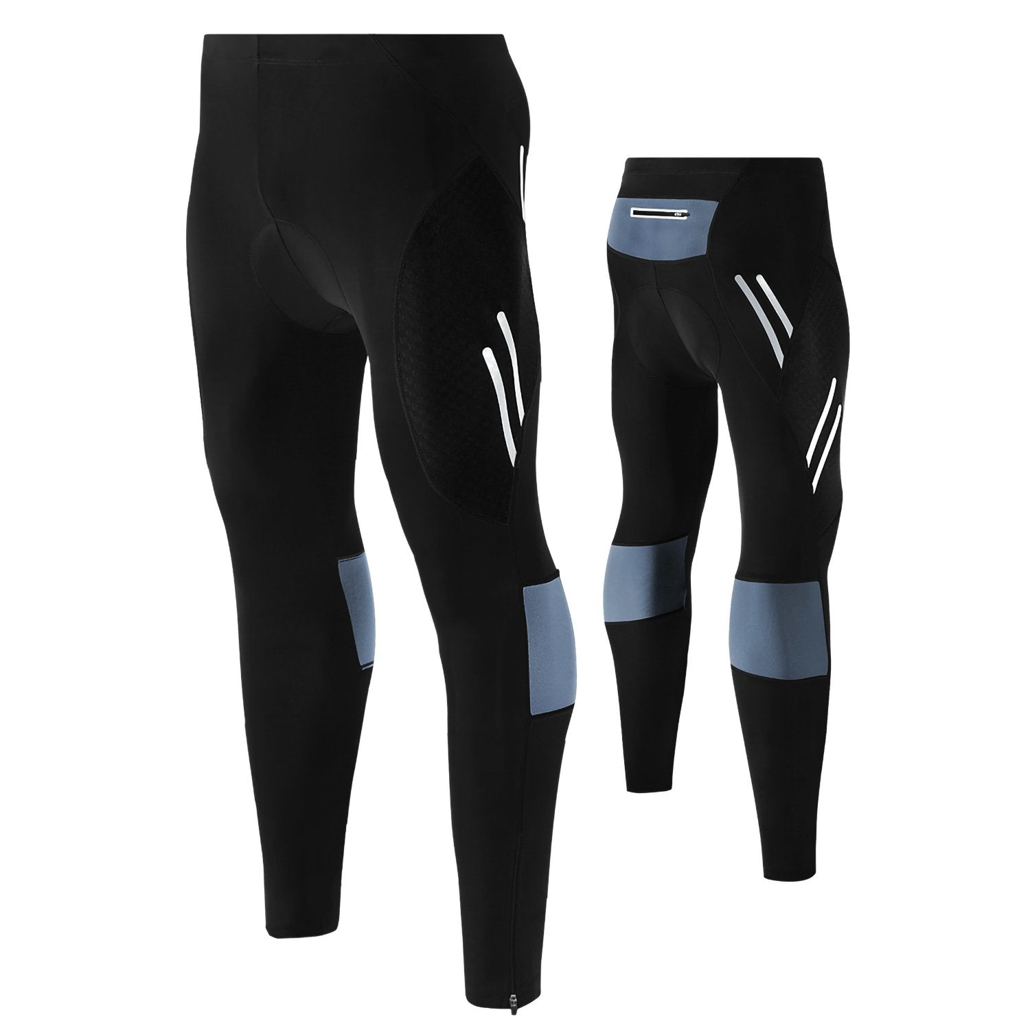 4D Padded Cycling Pants for Men - Breathable Biking Shorts with Zipper Pockets | Perfect for Road Biking, Mountain Cycling & Indoor Training
