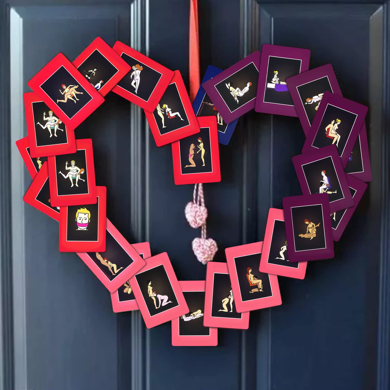 50 Sex Position Cards - Erotic Bondage Game for Couples, Adventurous Playing Cards for Spicing Up Your Bedroom - Perfect for Couples, Lovers & Adult Games Night