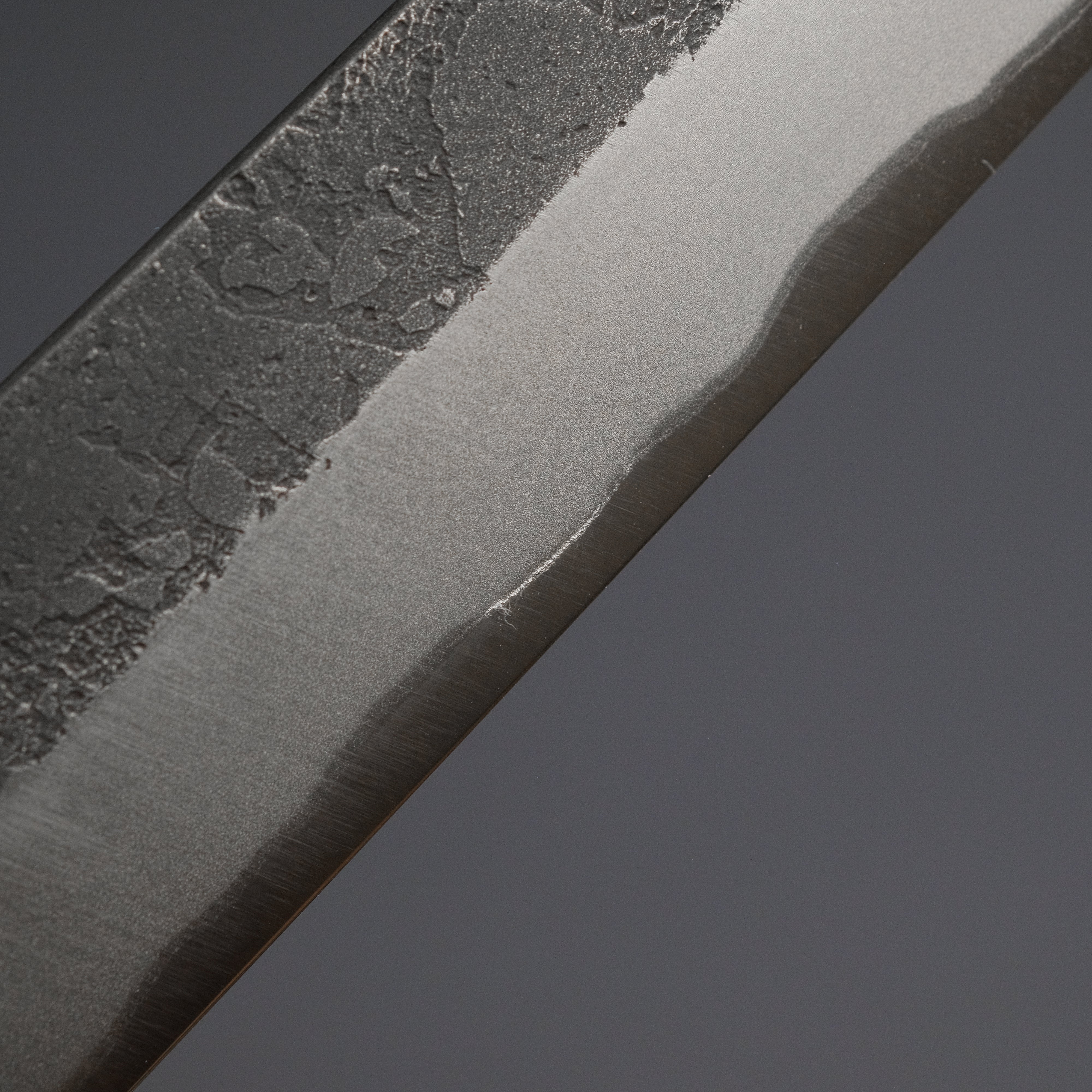 Akifusa Wakui Kurouchi Nashiji Blue #2 Sujihiki 210mm Japanese Chef Knife with Ebony Handle - Premium Slicing Knife for Sushi, Meat & Fish - Professional Kitchen & Home Cooking Essential (Discounted)
