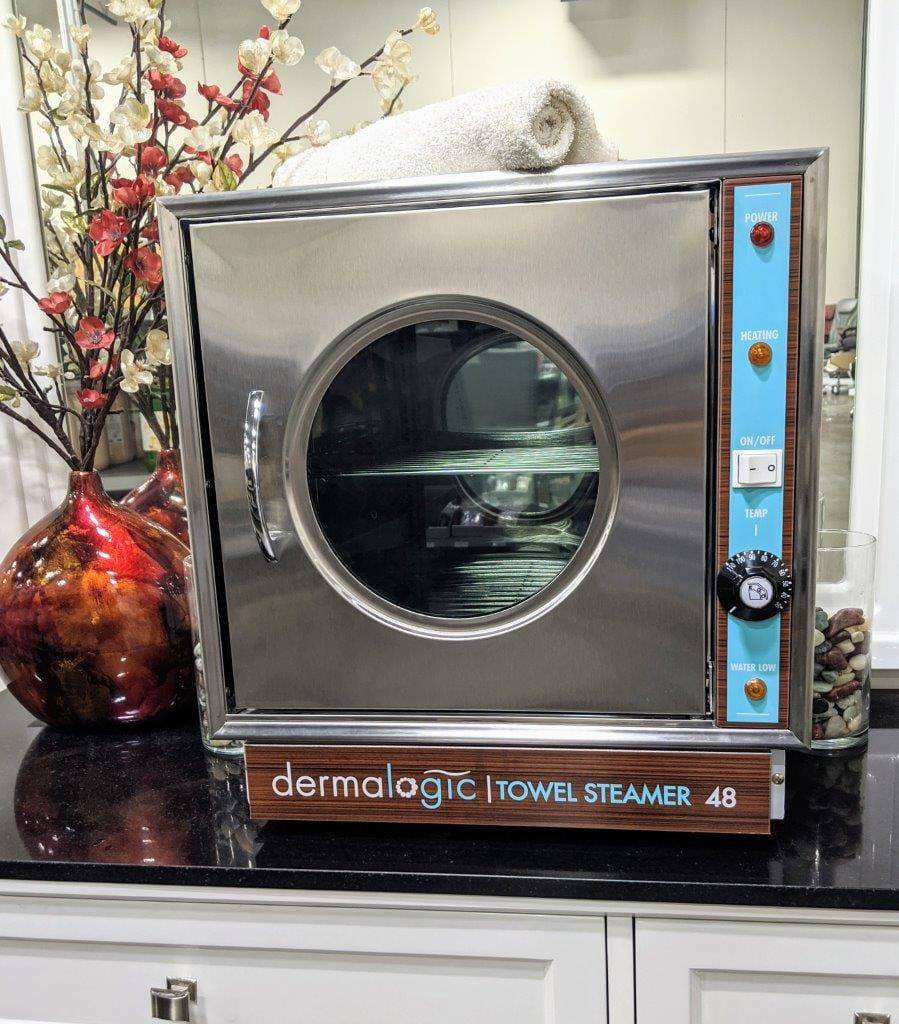 Dermalogic 48 Professional Towel Steamer for Salon & Spa - Electric Facial Towel Warmer for Hot Towel Therapy & Relaxation - Perfect for Massage, Skincare & Home Use