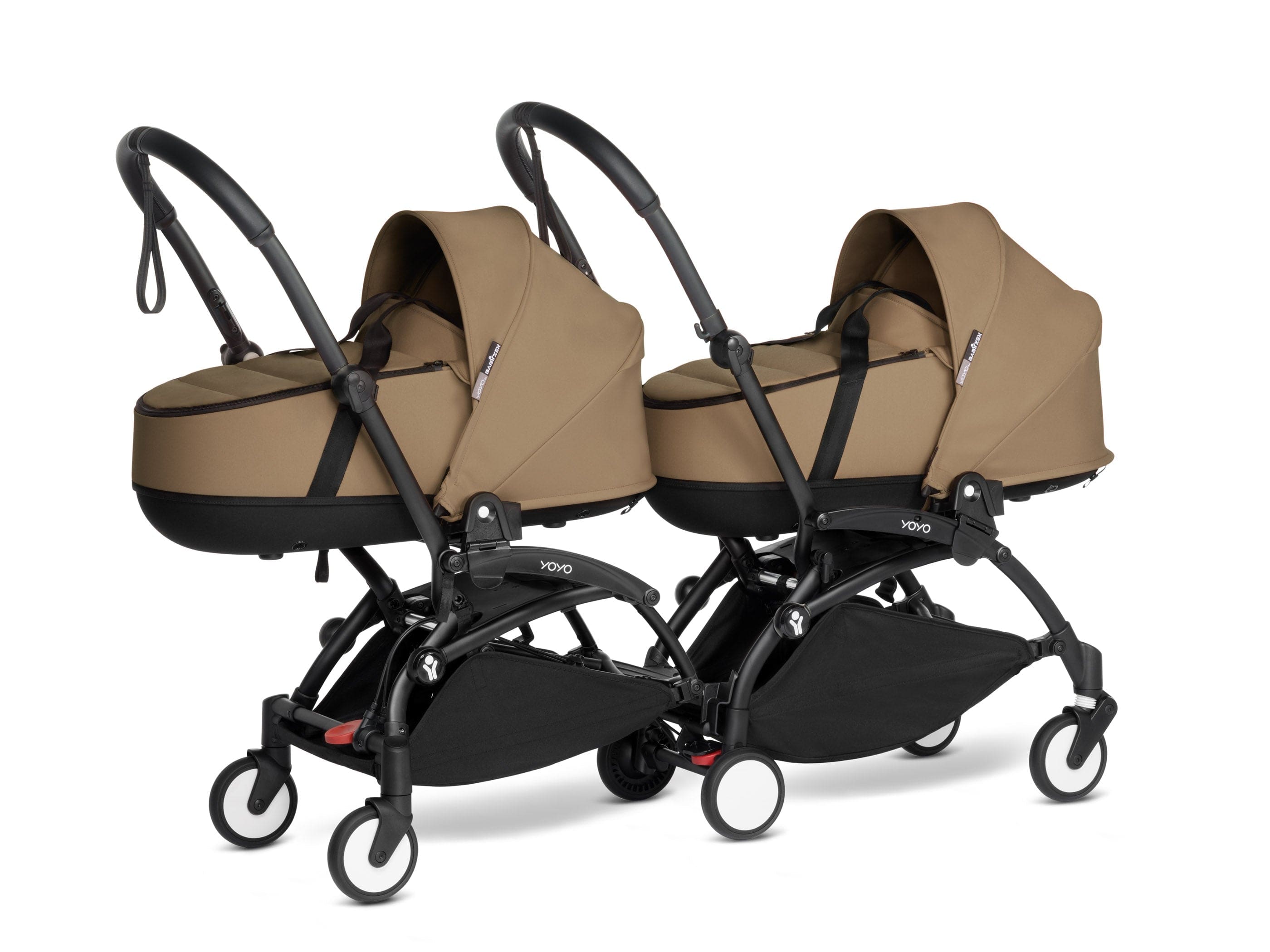 Stokke YOYO 3 Double Stroller with Bassinet - Lightweight Compact Travel Stroller for Twins - Perfect for Air Travel, City Walks & Outdoor Adventures