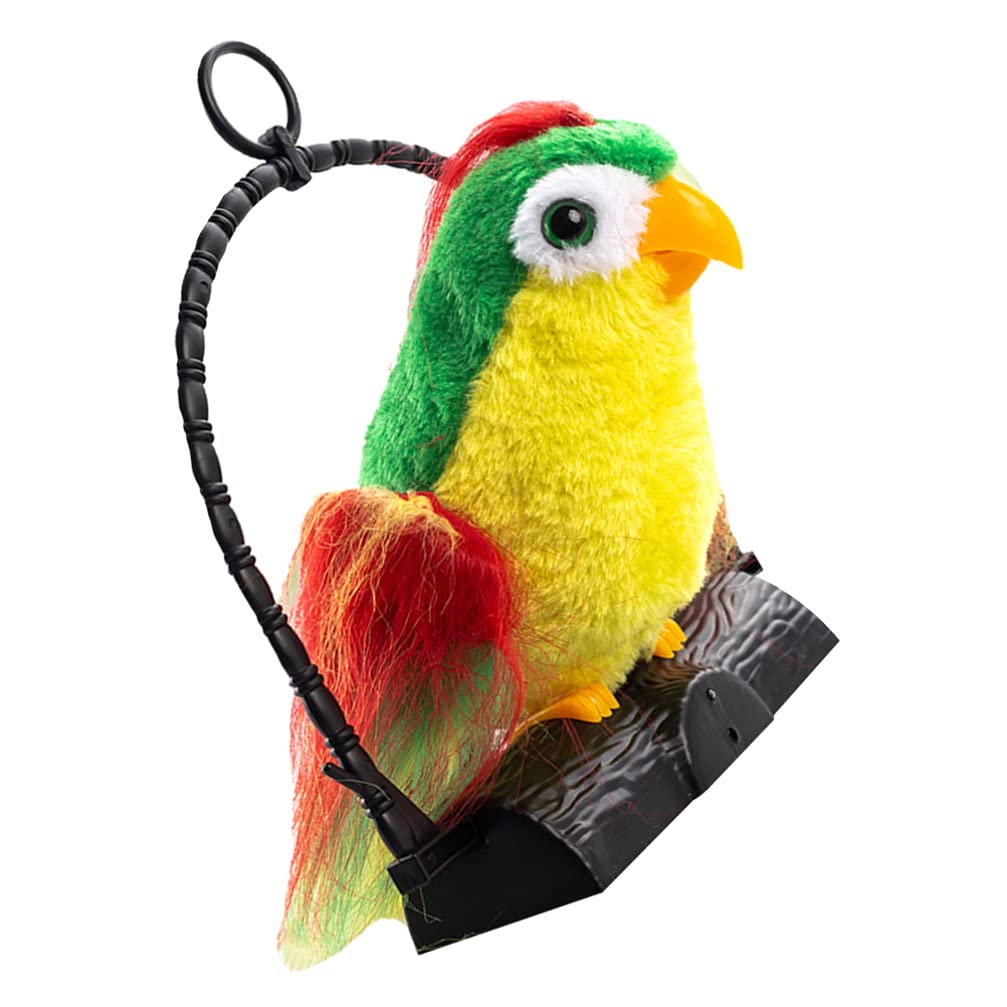 Electric Talking Parrot Toy - Repeats What You Say, Multifunctional Plush Parrot with Recording Feature for Kids & Adults - Perfect for Bedroom Decor, Party Entertainment & Interactive Play (Battery Not Included)