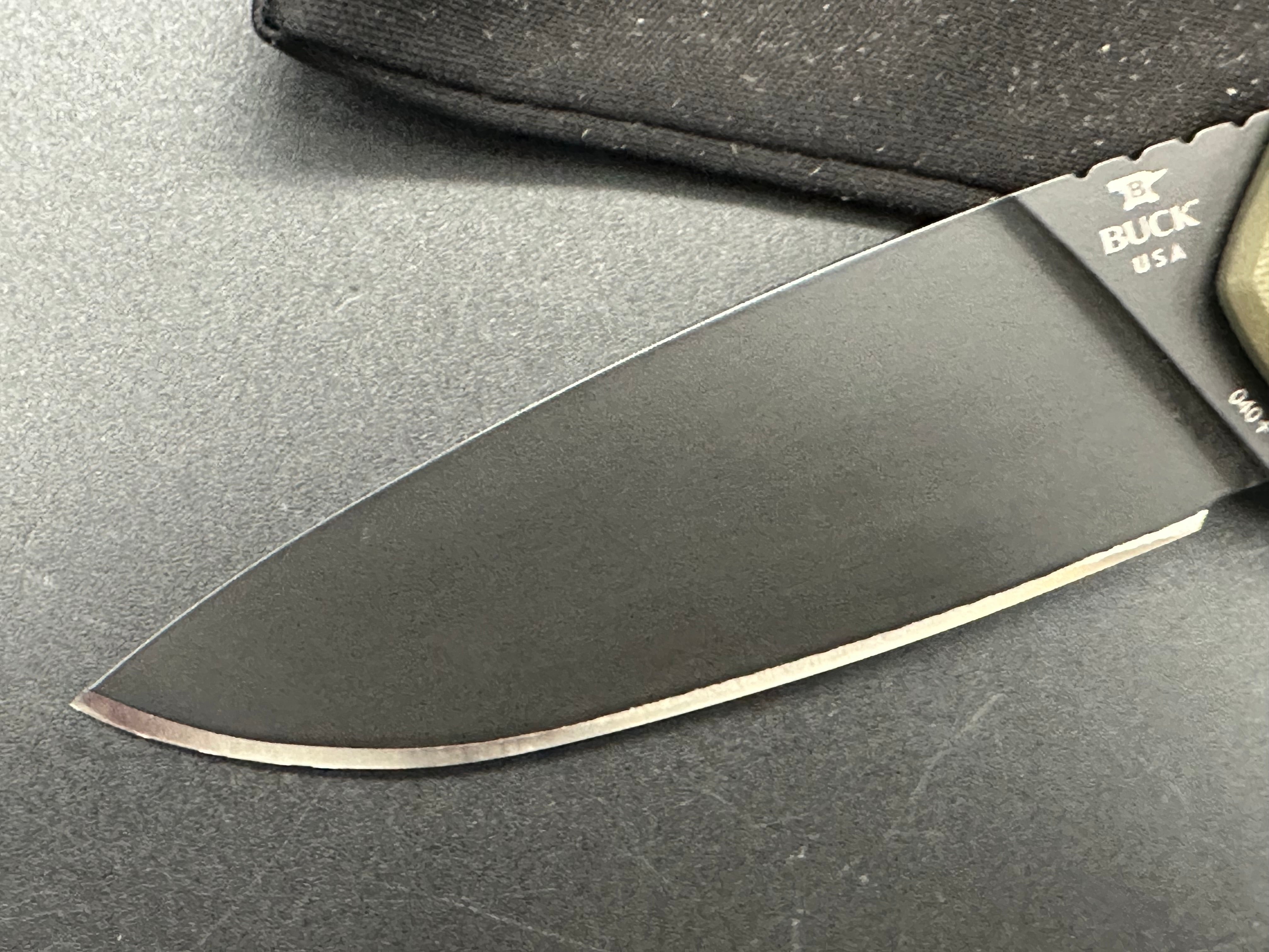 Buck 040 Onset Frame Lock Folding Knife - OD Green G10 Handle, 3.4