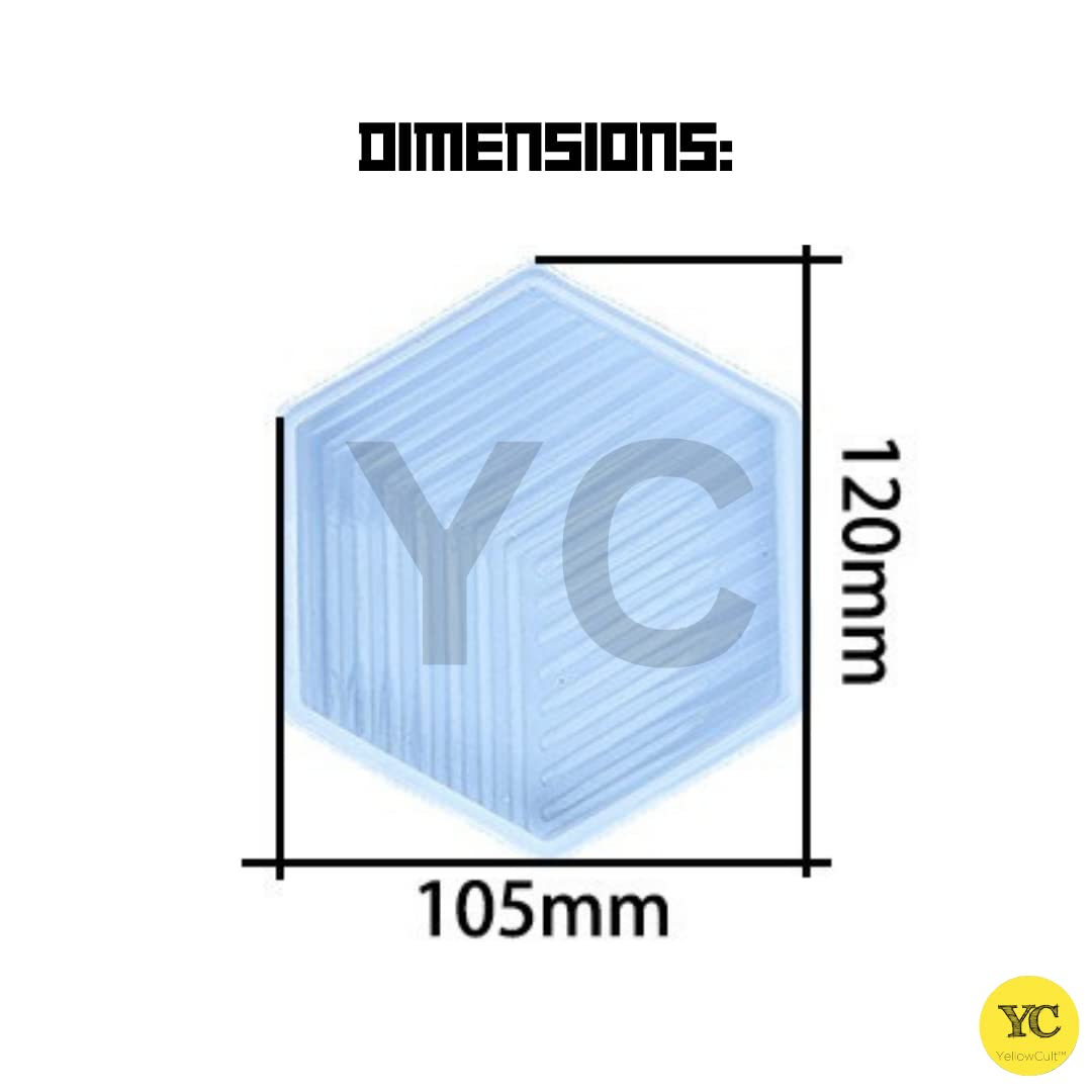 YellowCult™ 3D Resin Silicone Mold for DIY Crafts - Geometric Stripe Design for Resin Art, Soap Making, Chocolate & Candy Molds, Candle Making, Ice Cube Trays - Perfect for Home Decor, Gift Making & Creative Projects