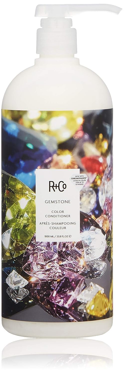 R+Co Gemstone Color Conditioner - Prolongs Hair Color Vibrancy, Controls Frizz & Repairs Damage | Vegan & Cruelty-Free Formula | Perfect for Color-Treated & Damaged Hair at Home or Salon