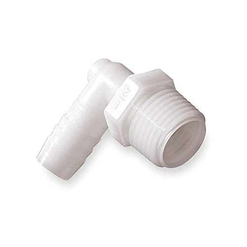 Thogus TE2068/PPB-10-G 1/2 Inch Male 90 Degree Elbow Barb Fitting - Pack of 10 - Perfect for Plumbing, Hydraulic Systems & DIY Projects