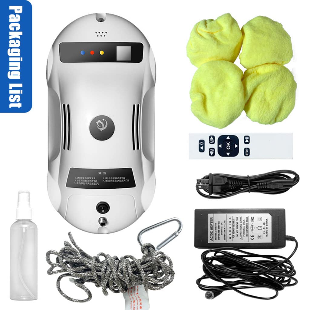 Electric Smart Window Cleaning Robot with 3 Modes, Remote Control for Indoor/Outdoor Glass, Perfect for Homes, Offices, and High-Rise Buildings