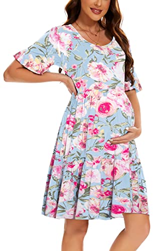 Floral Sky Blue