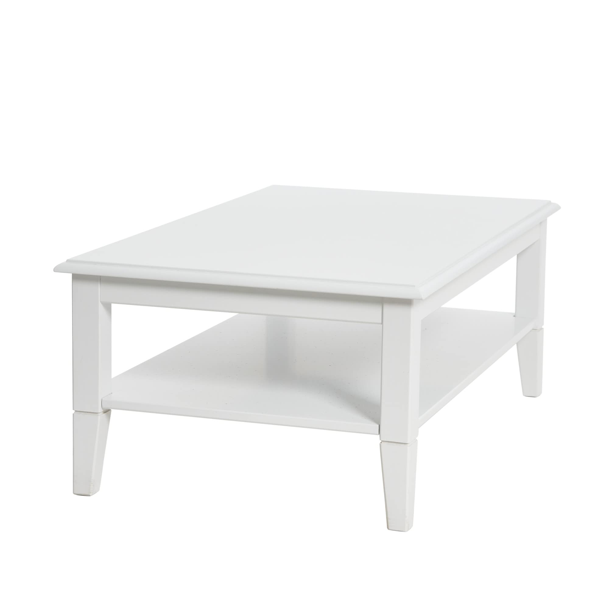 Creative Co-Op Pleasantville Solid Wood Coffee Table - Rustic Farmhouse Style Living Room Center Table for Home Decor