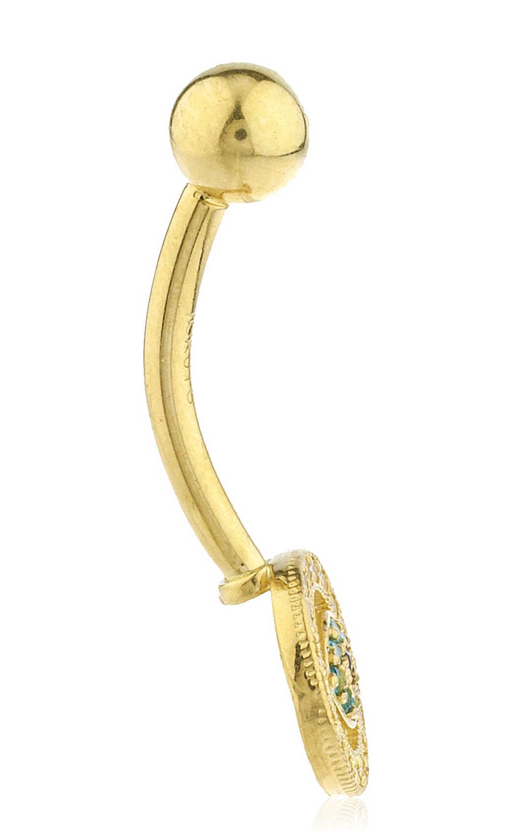 10K White Gold & Yellow Gold Belly Button Rings - Hypoallergenic Navel Piercing Jewelry for Women, Perfect for Everyday Wear, Parties, and Beach Outfits